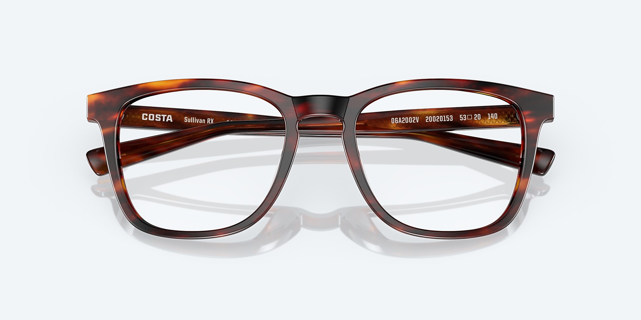 Eyeglasses Costa Sullivan RX M (53-20) with Demo Lens lens and Matte Tortoise frame Image 6 of 9