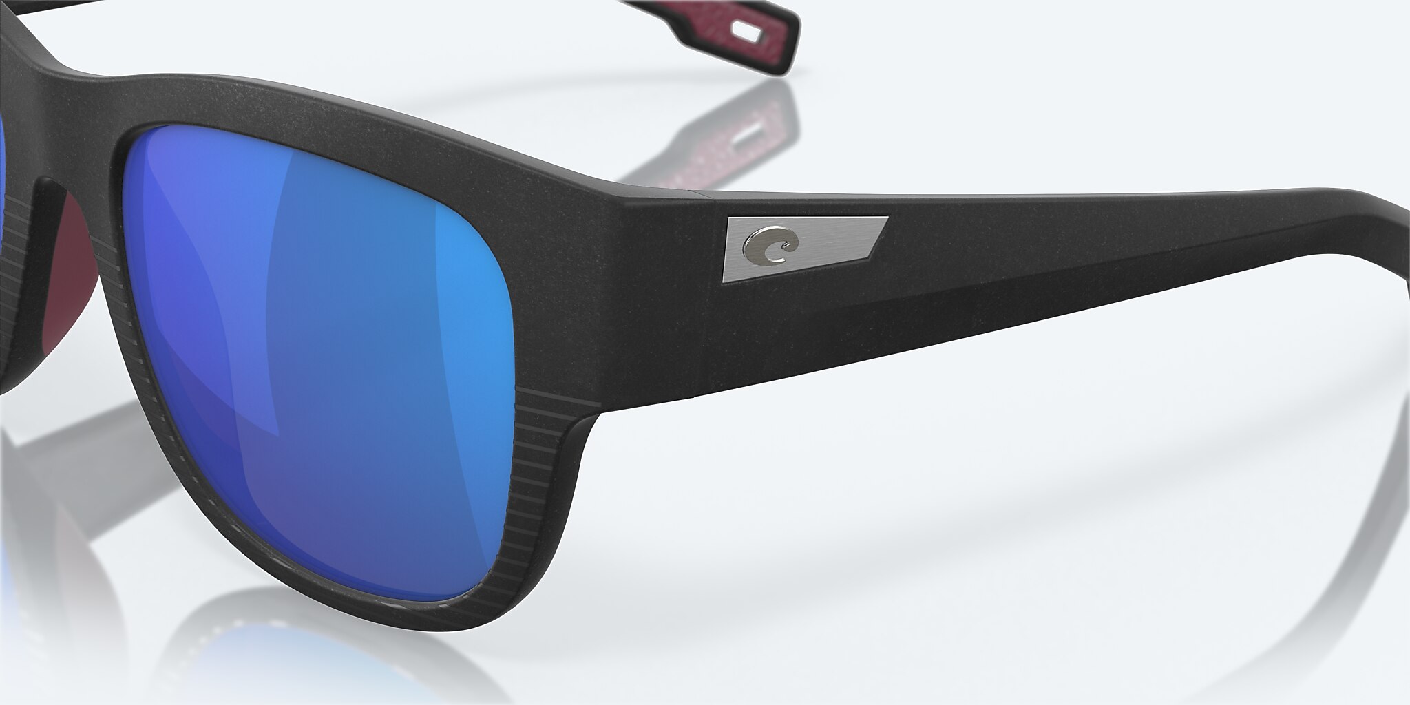Sunglasses Costa Caleta XL (55-19) with Blue Mirror lens and Net Black frame Image 6 of 8