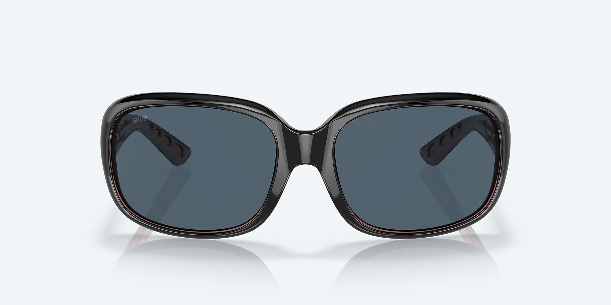 Sunglasses Costa Gannet M (58-17) with Gray lens and Shiny Black/Hibiscus frame Image 2 of 7