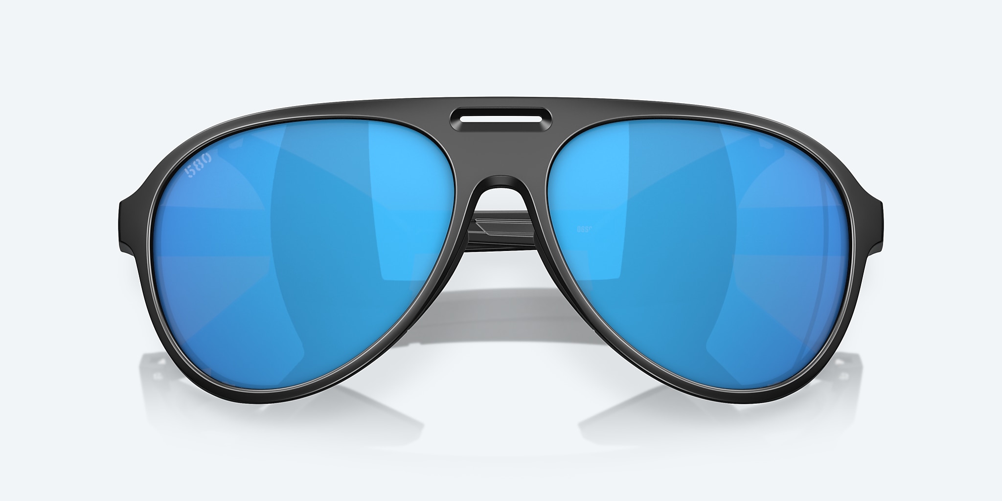 Sunglasses Costa Grand Catalina XL (59-15) with Blue Mirror lens and Matte Black frame Image 5 of 7