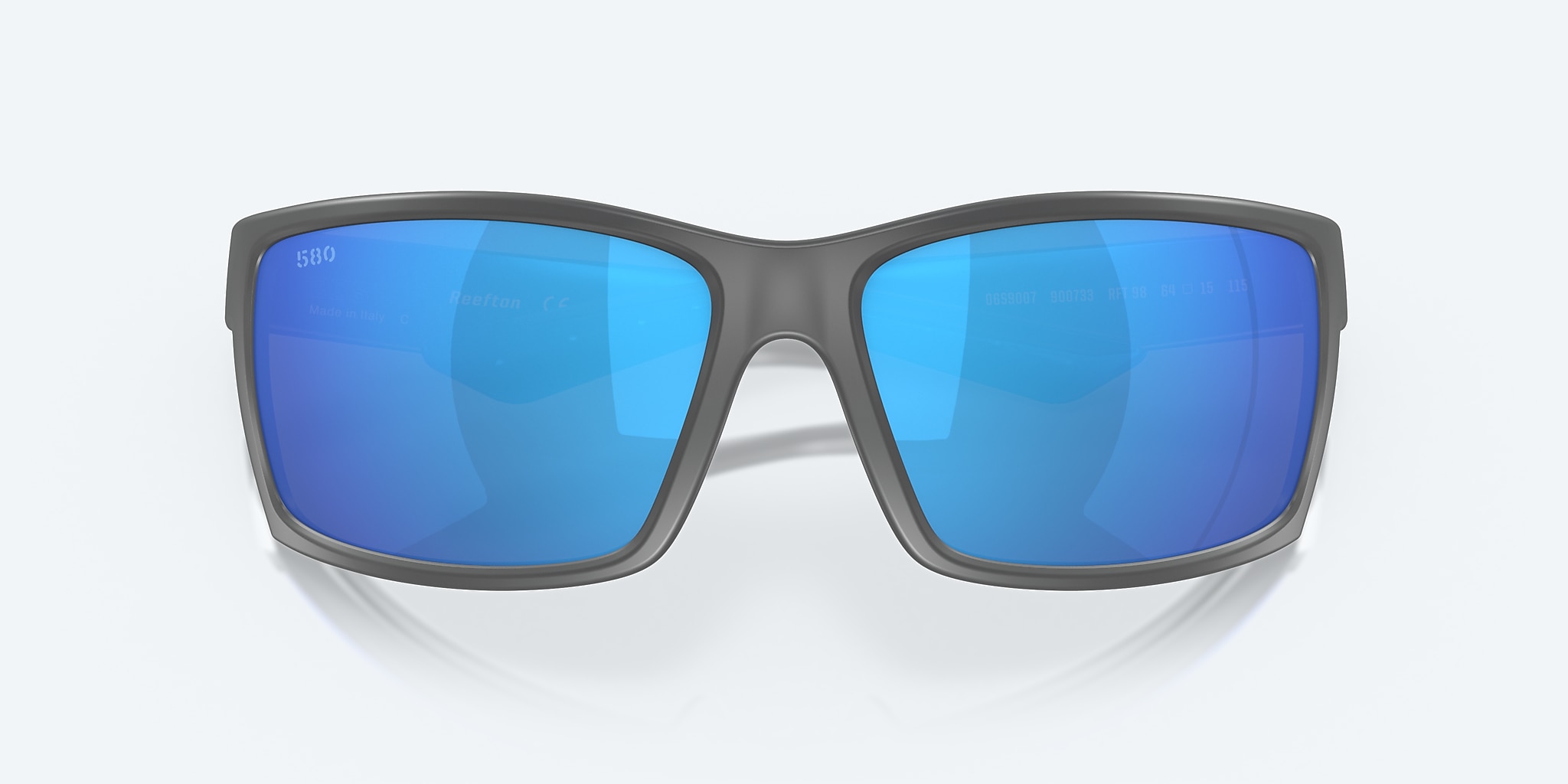 Sunglasses Costa Reefton XL (64-15) with Blue Mirror lens and Matte Gray frame Image 5 of 7