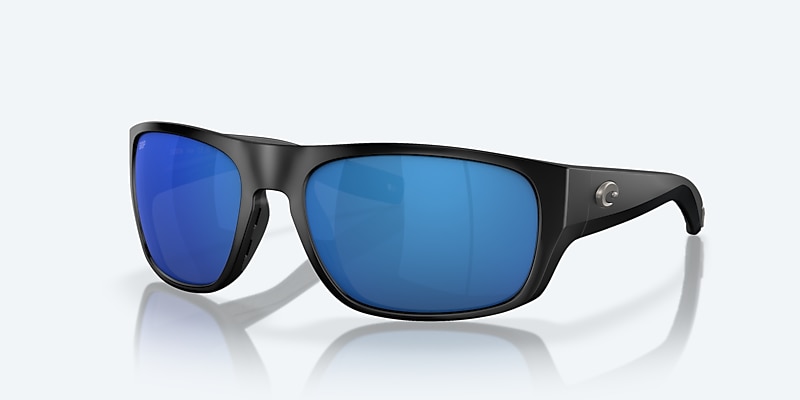 Sunglasses Costa Tico XL (60-17) with Blue Mirror lens and Matte Black frame Image 1 of 7