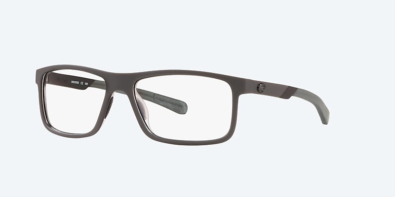 Eyeglasses Costa Ocean Ridge 100 S (55-15) with Demo Lens lens and Matte Dark Gray/Matte Black frame Image 1 of 4