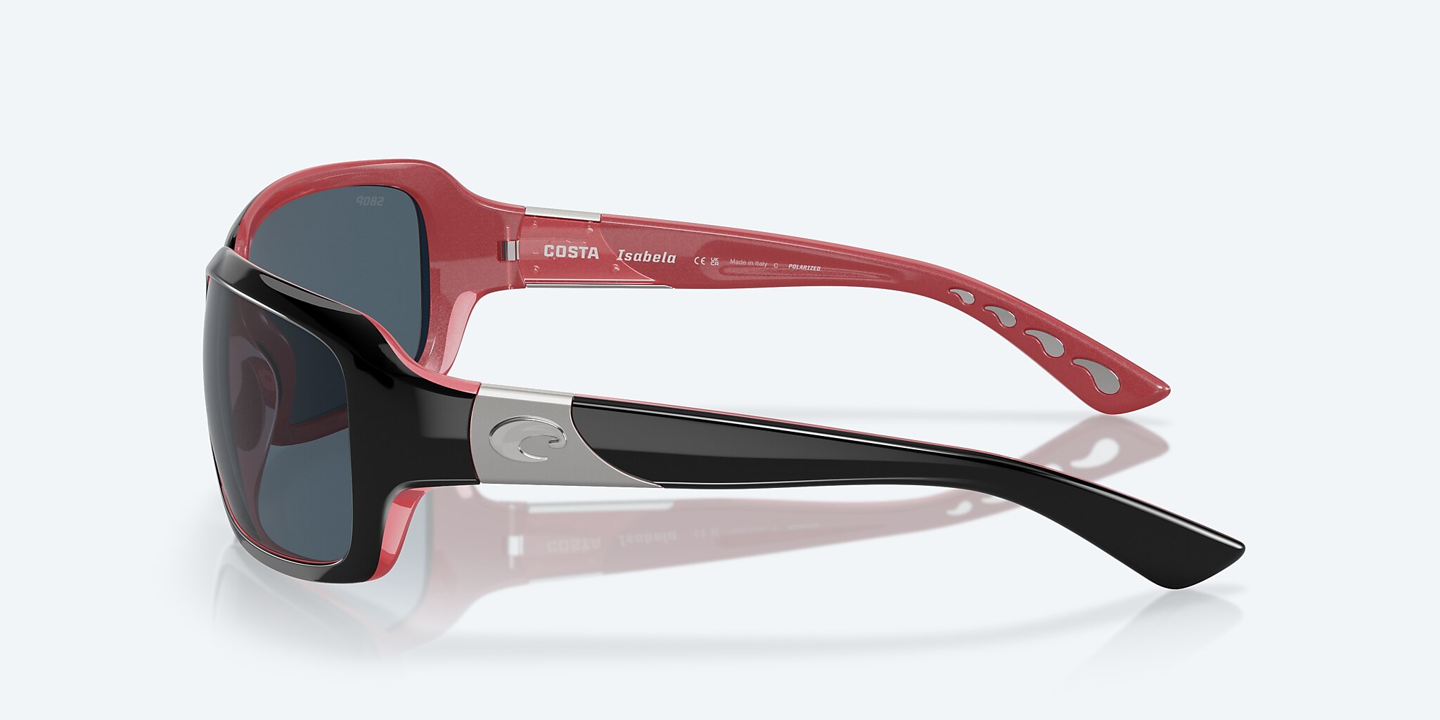 Sunglasses Costa Isabela M (64-16) with Gray lens and Black Coral frame Image 3 of 7
