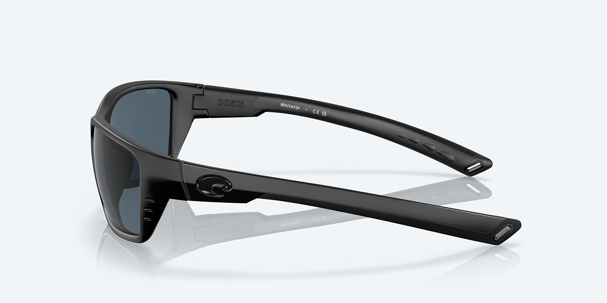 Sunglasses Costa Whitetip M (58-18) with Gray lens and Blackout frame Image 3 of 7