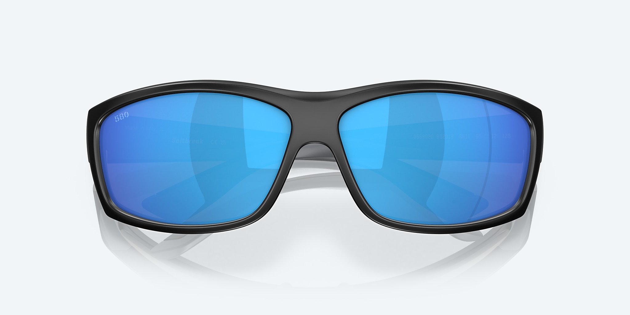 Lunettes de soleil Costa Saltbreak L (65-12) avec Effet miroir bleu verre et Noir mat monture Image 5 de 7