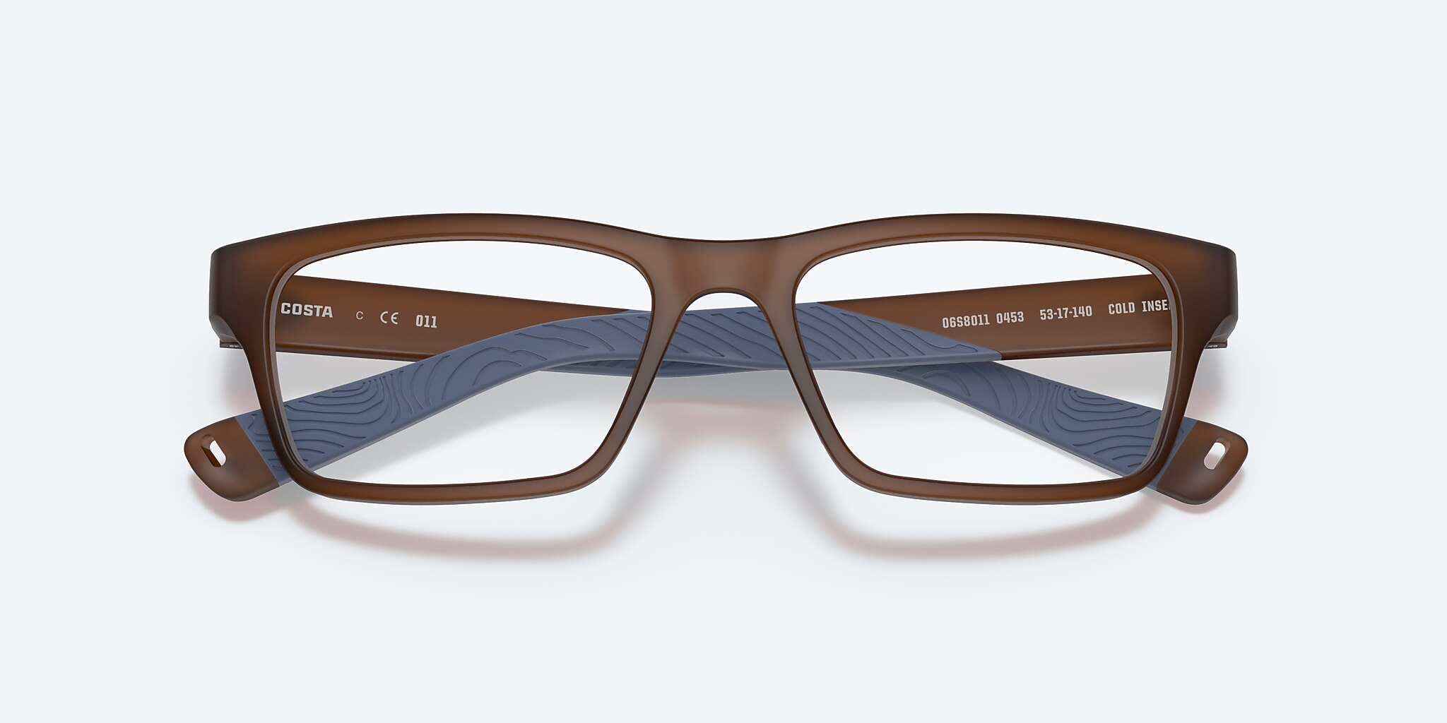 Eyeglasses Costa Ocean Ridge 310 M (53-17) with Demo Lens lens and Translucent Dark Brown frame Image 5 of 5