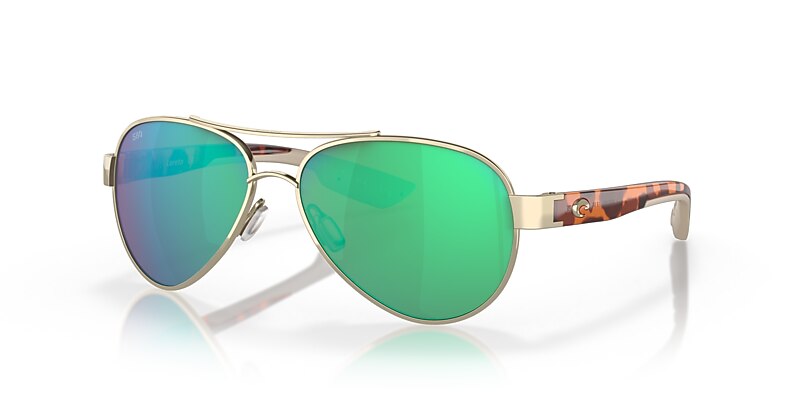 450ゴロー//蓄光 Costa Loreto M (56-14) with Green Mirror lenses and Rose Gold