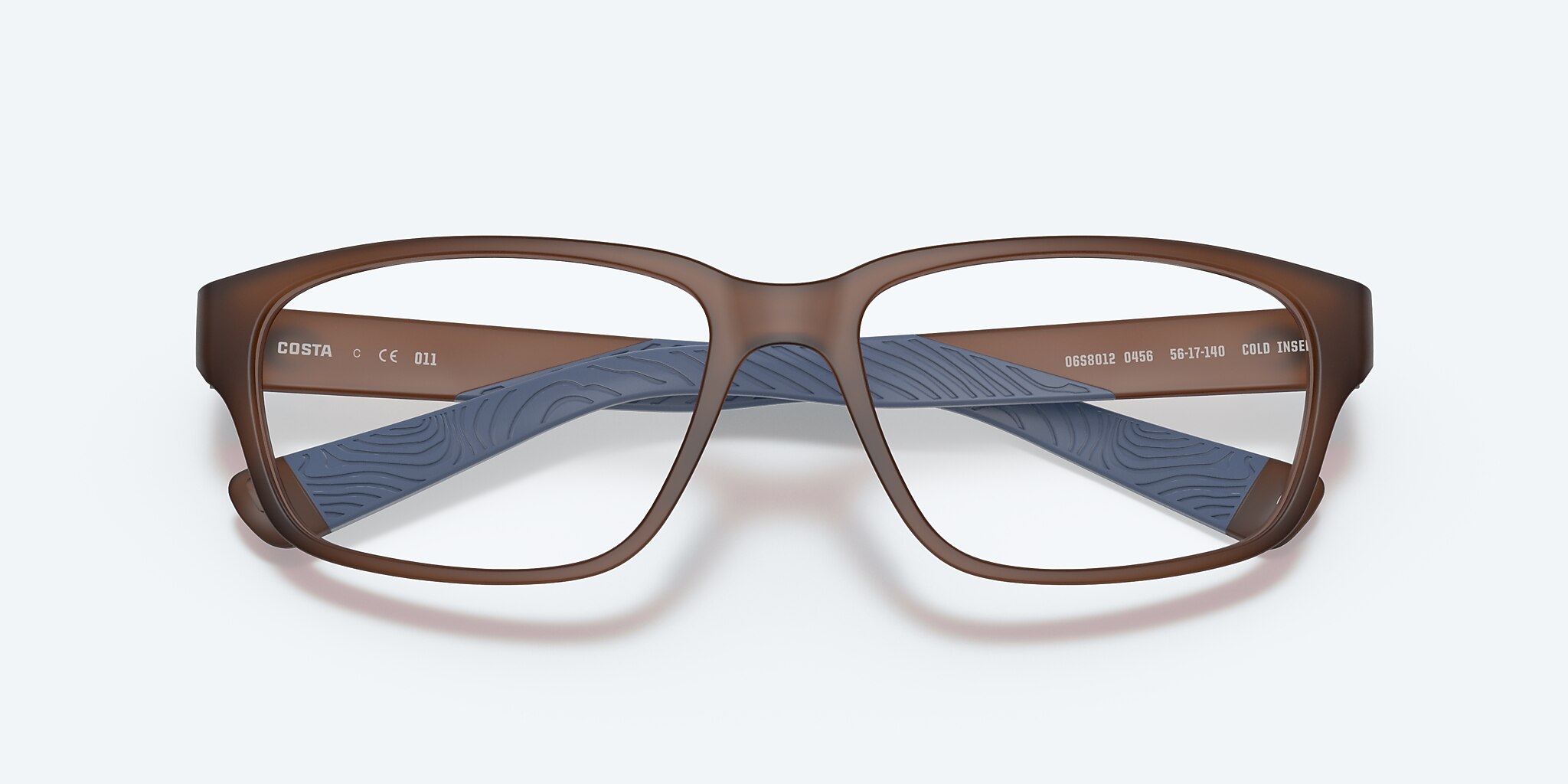 Eyeglasses Costa Ocean Ridge 320 L (56-17) with Demo Lens lens and Translucent Dark Brown frame Image 5 of 5
