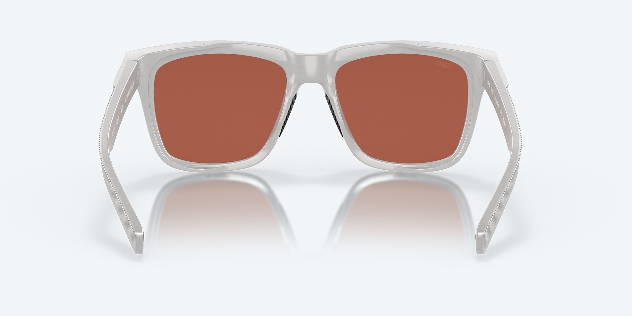 Sunglasses Costa Pescador L (55-17) with Green Mirror lens and Light Gray frame Image 4 of 7
