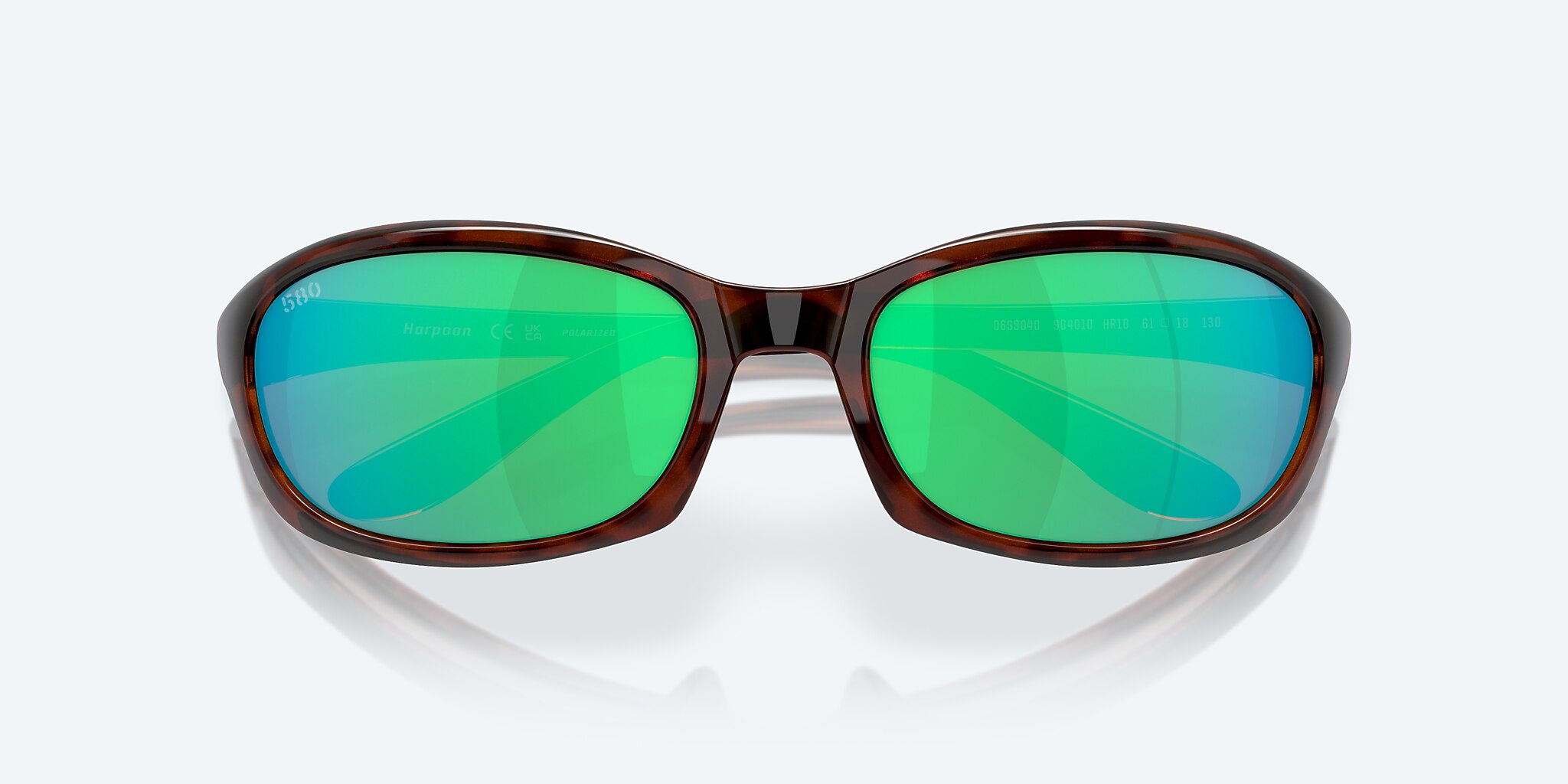 Lentes de Sol Costa Harpoon S (61-18) con Verde Espejado lente y Tipo Carey montura Imagen 5 de 7