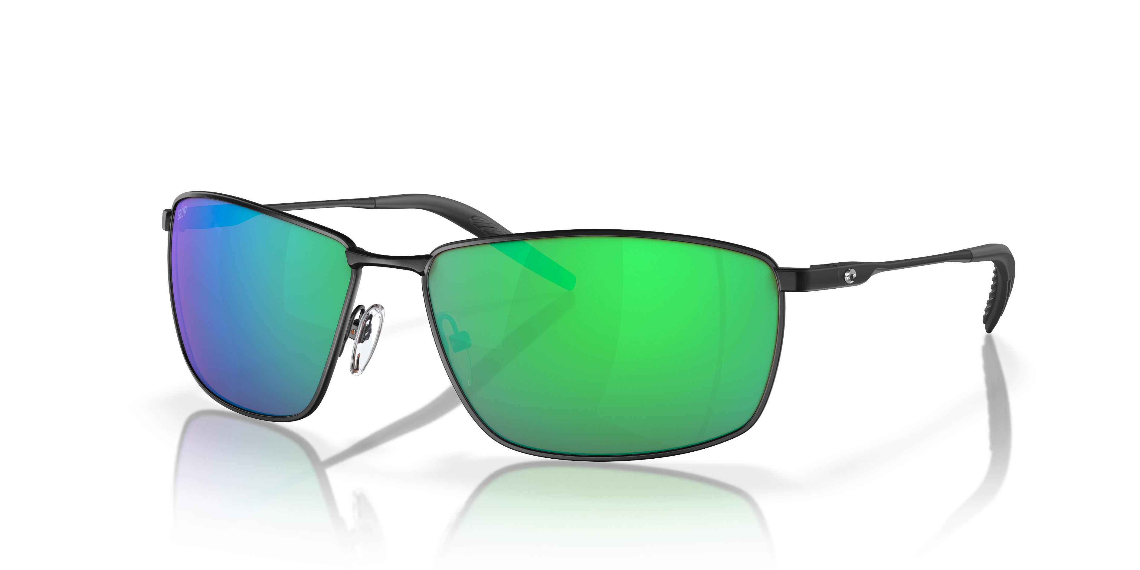 Costa Turret L (63-15) with Green Mirror lenses and Matte Black