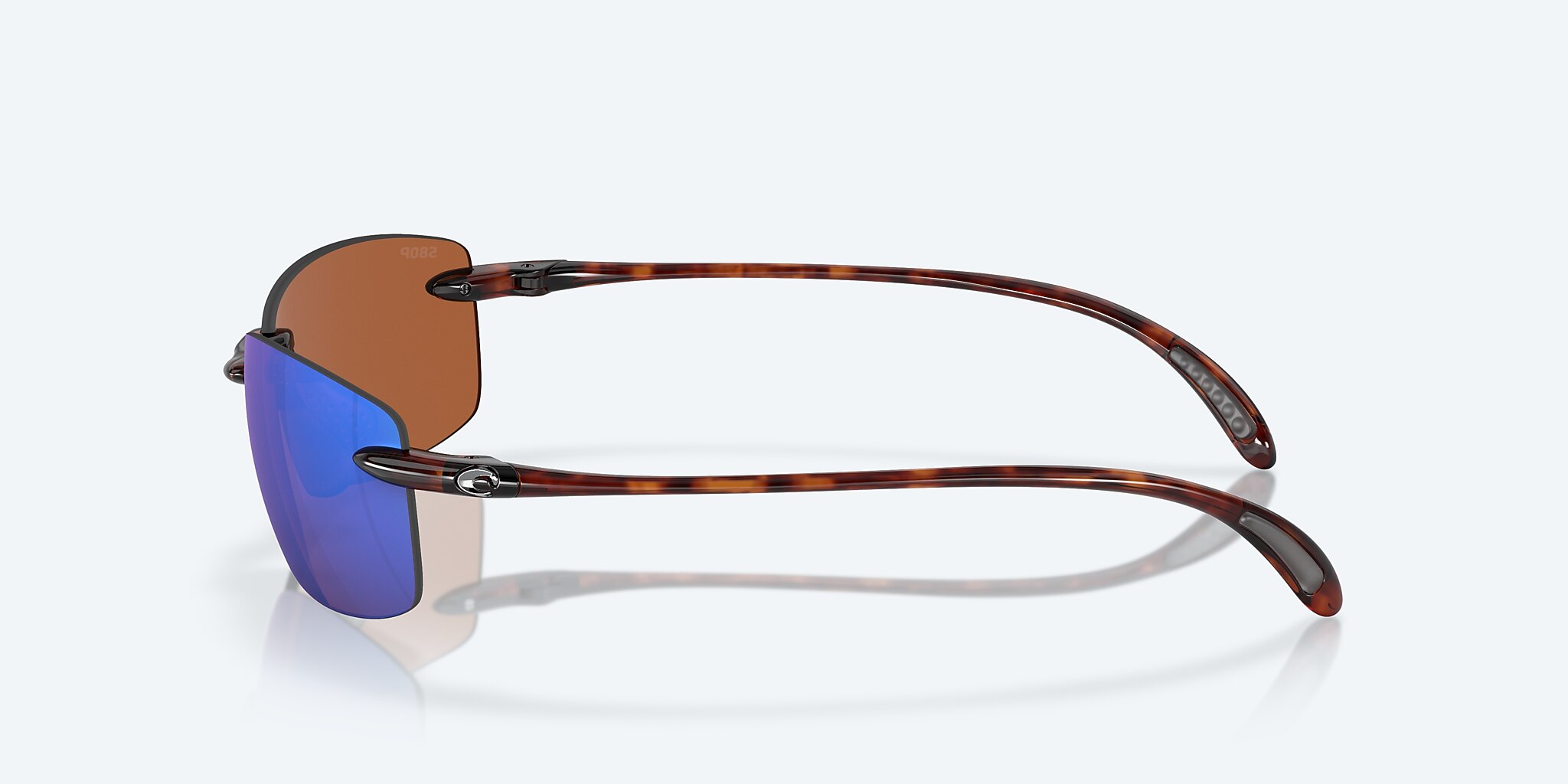 Sunglasses Costa Ballast M (60-15) with Green Mirror lens and Tortoise frame Image 3 of 7