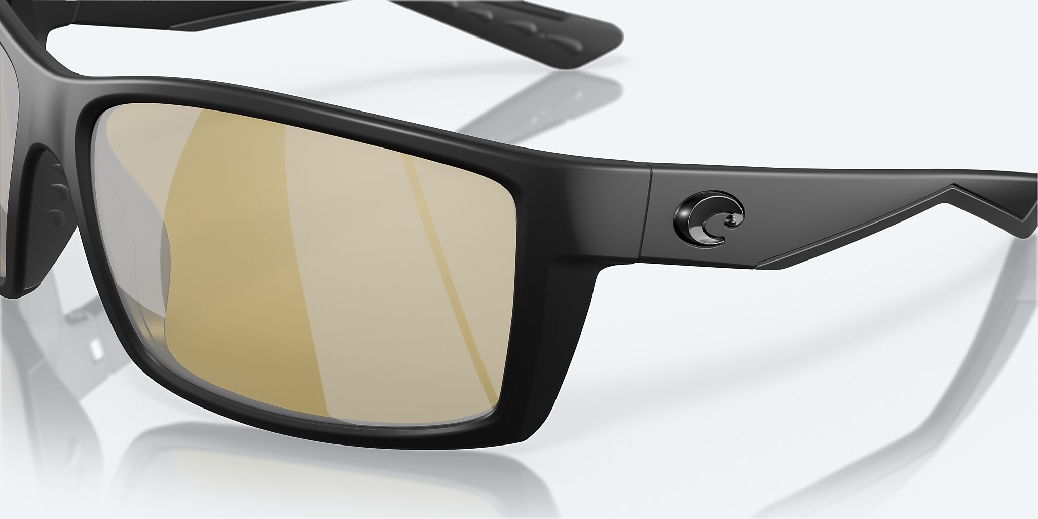 Sunglasses Costa Reefton XL (64-15) with Sunrise Silver Mirror lens and Blackout frame Image 6 of 7