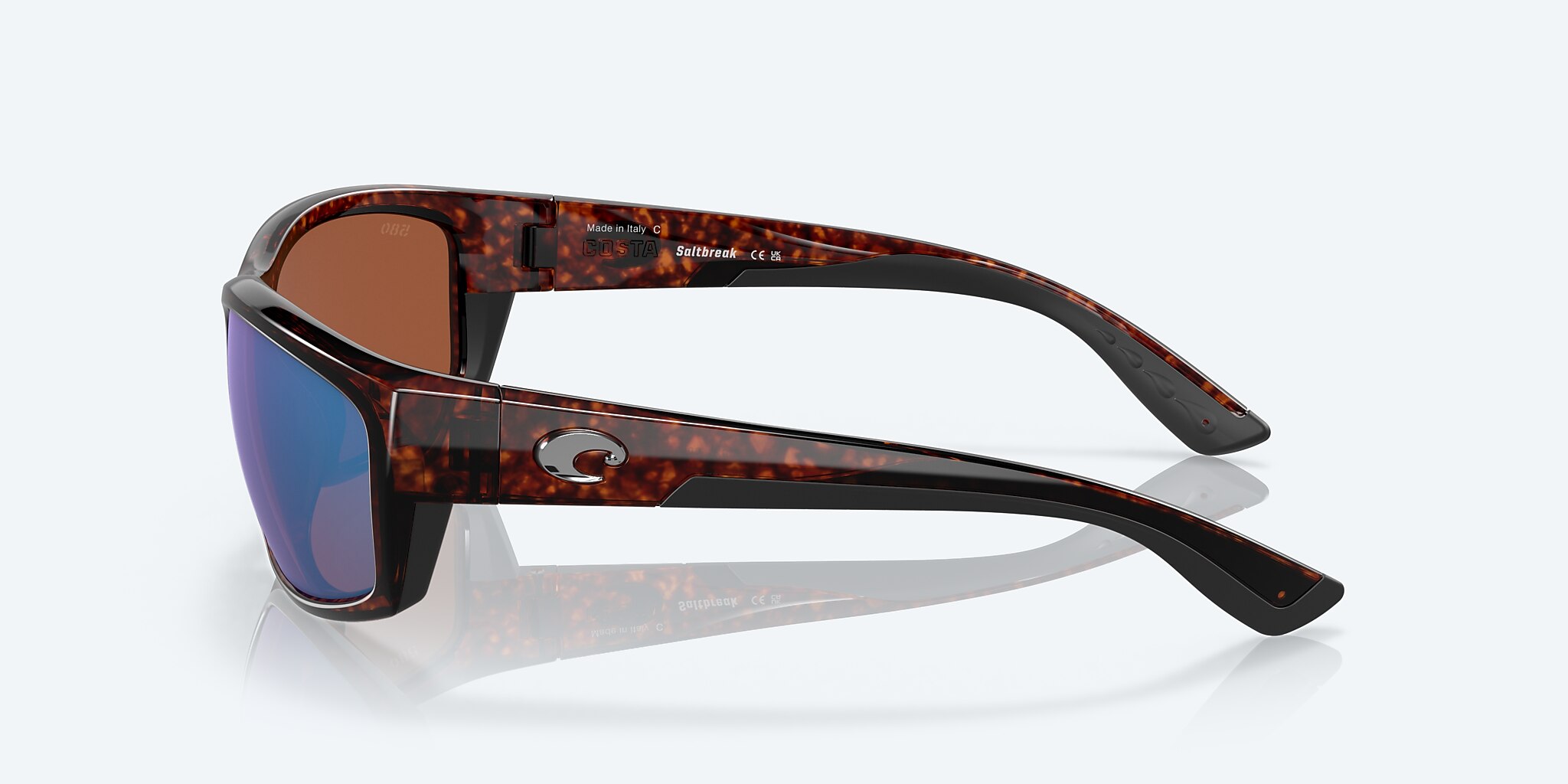 Sunglasses Costa Saltbreak L (65-12) with Green Mirror lens and Tortoise frame Image 3 of 7