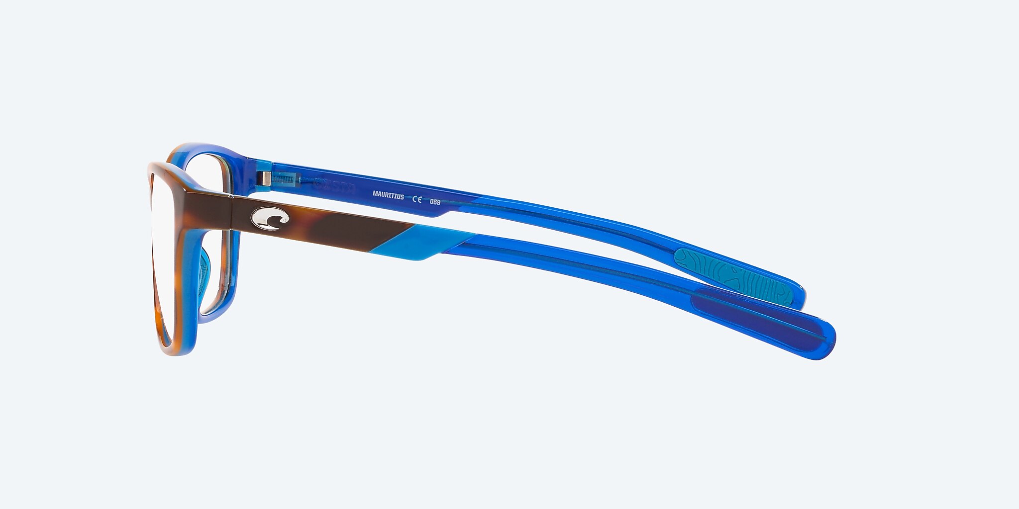 Eyeglasses Costa Ocean Ridge 110 XS (53-16) with Demo Lens lens and Shiny Honey Tortoise frame Image 3 of 4