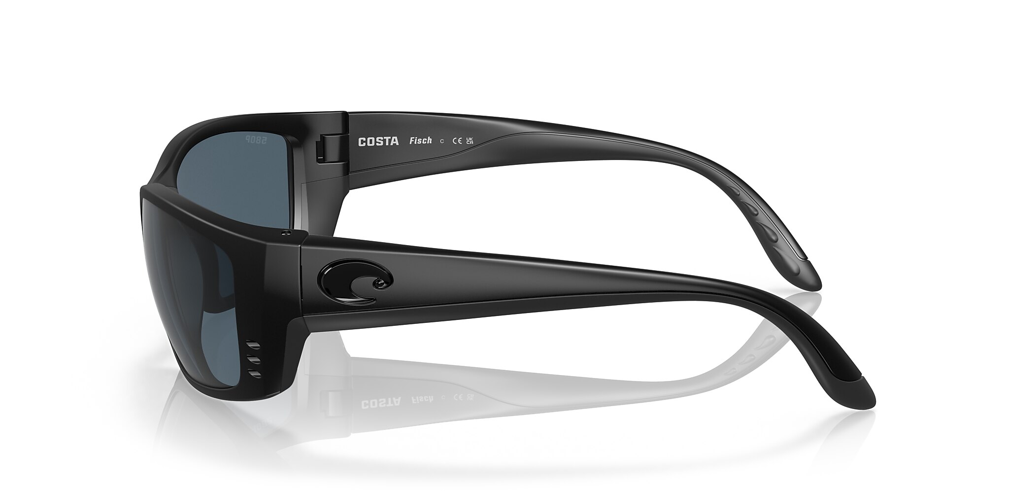 Costa Fisch XL (64-17) with Gray lenses and Blackout frame | Costa