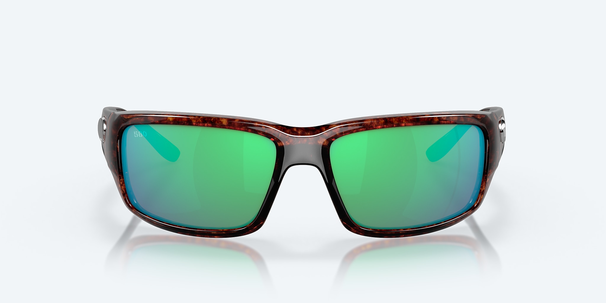 Sunglasses Costa Fantail M (59-14) with Green Mirror lens and Tortoise frame Image 2 of 7