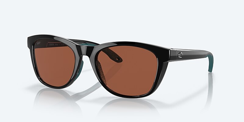 Sunglasses Costa Aleta L (54-19) with Copper lens and Black frame Image 1 of 7