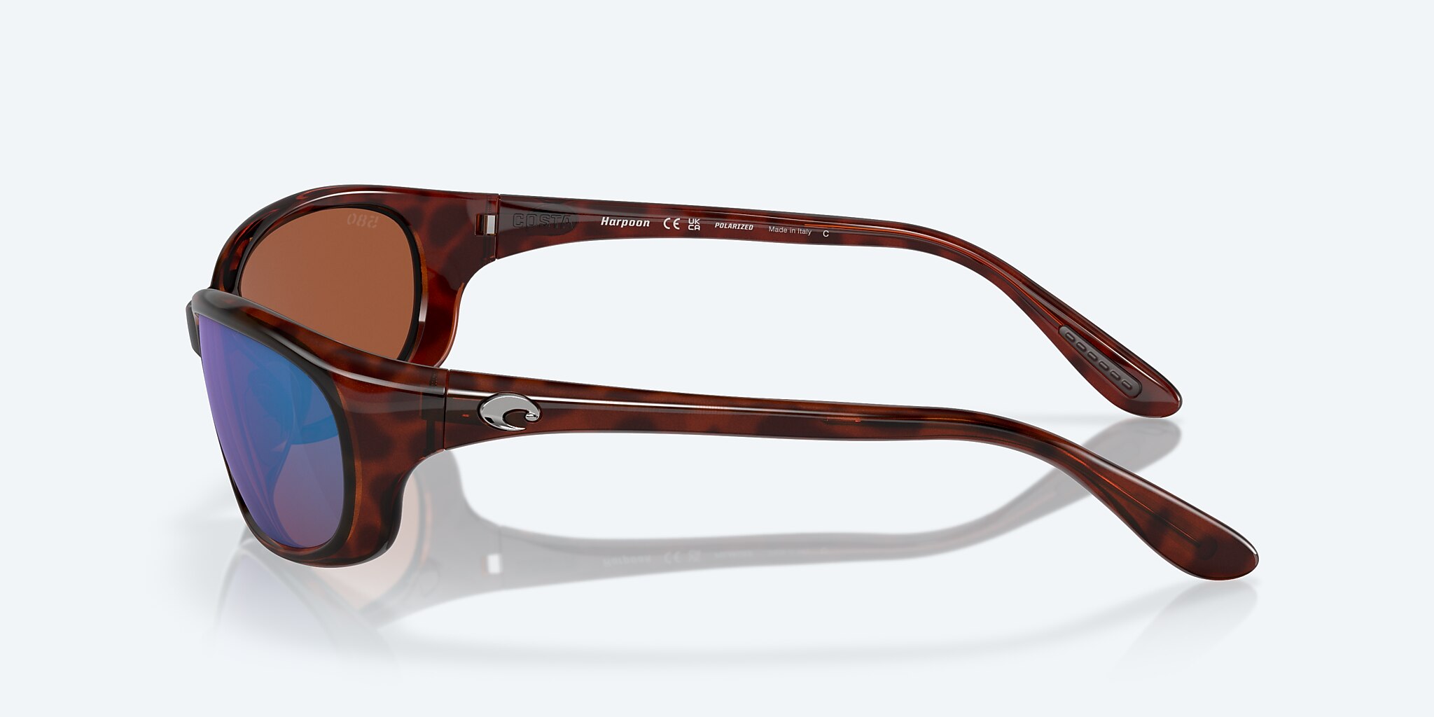 Lentes de Sol Costa Harpoon S (61-18) con Verde Espejado lente y Tipo Carey montura Imagen 3 de 7