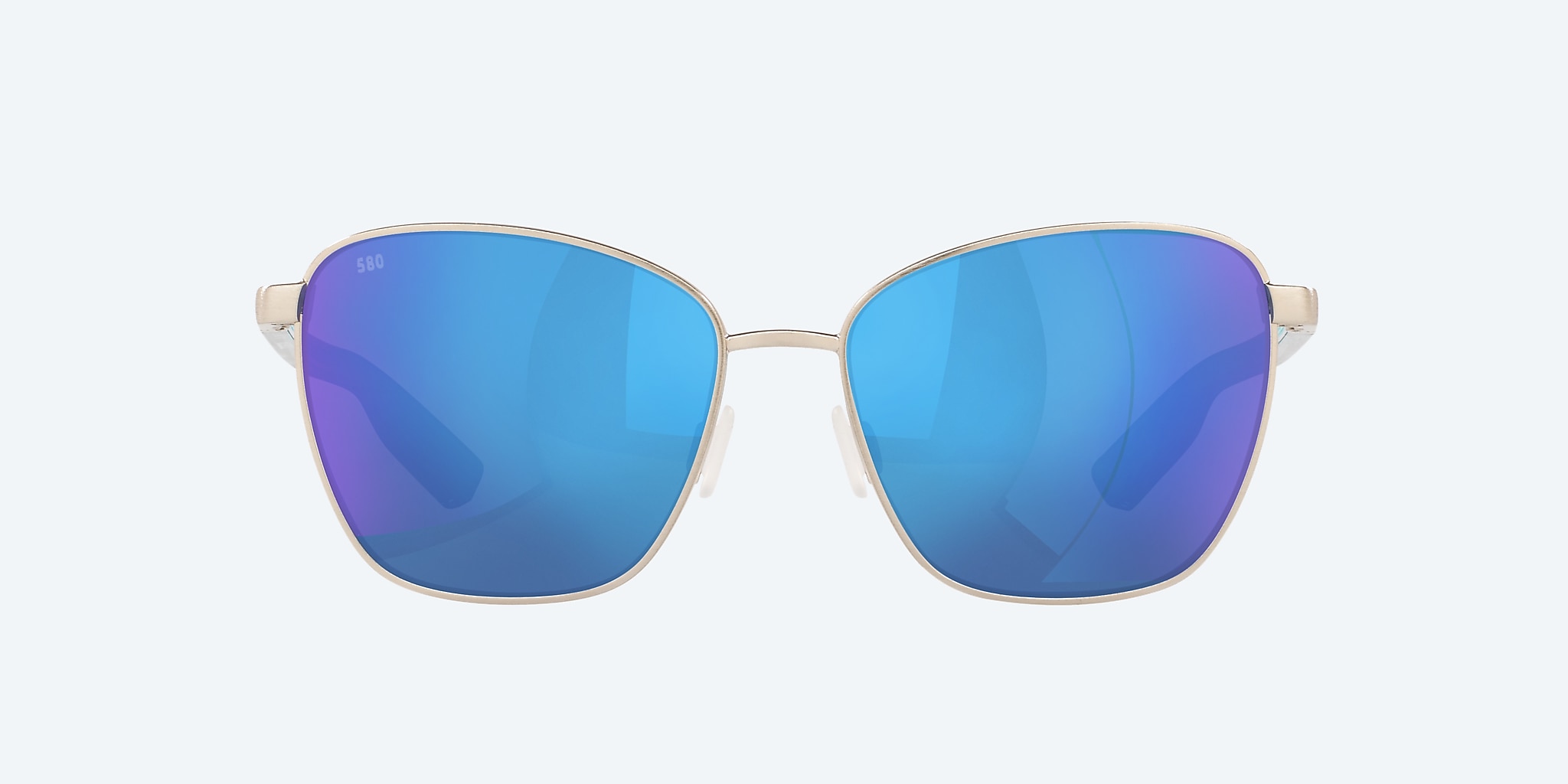 Sunglasses Costa Paloma XL (58-16) with Blue Mirror lens and Brushed Silver frame Image 2 of 4