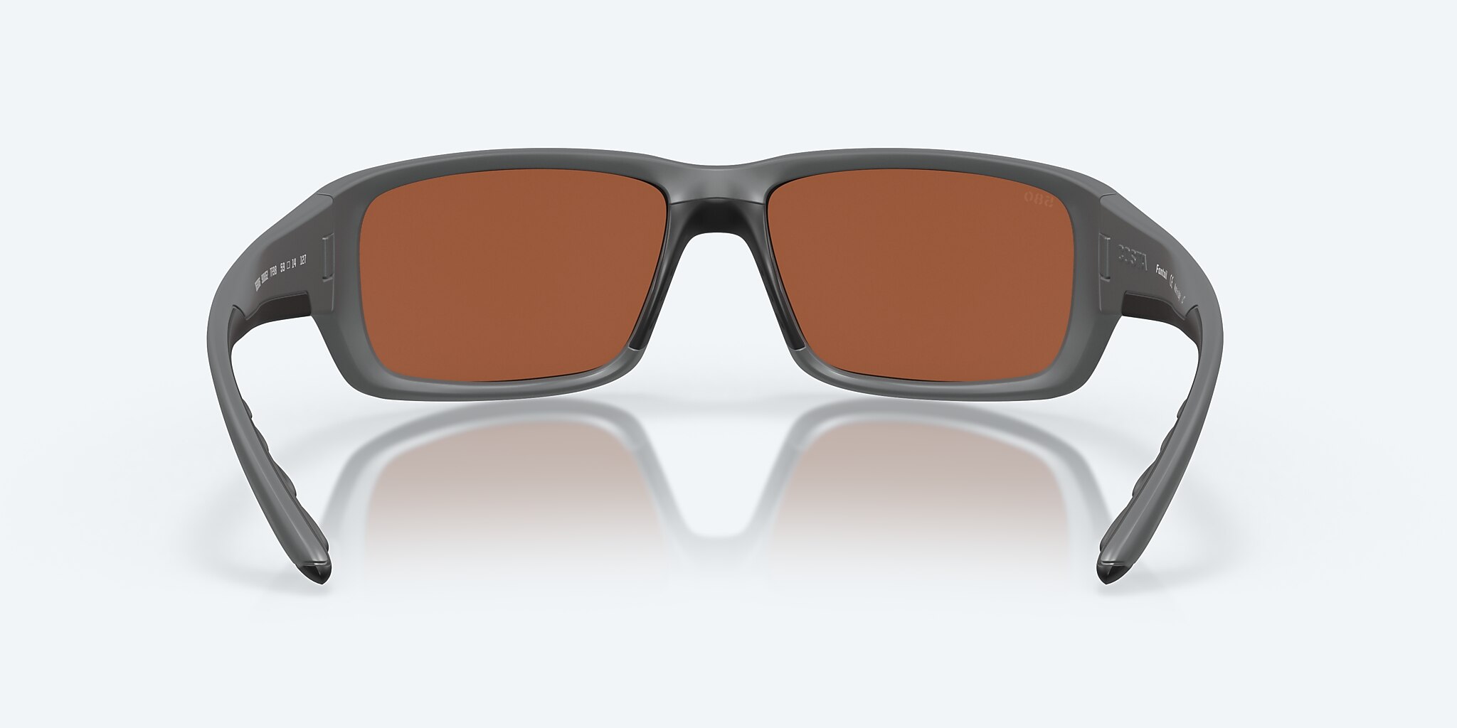 Lunettes de soleil Costa Fantail M (59-14) avec Effet miroir Vert verre et Gris mat monture Image 4 de 7