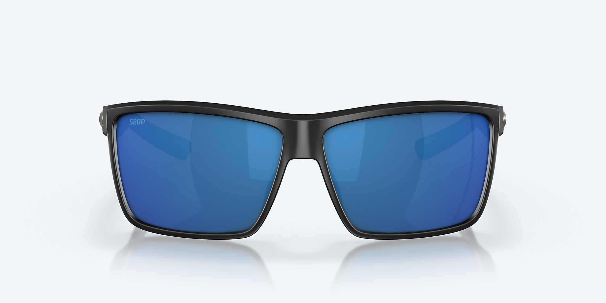 Sunglasses Costa Rinconcito M (60-12) with Blue Mirror lens and Matte Black frame Image 2 of 8