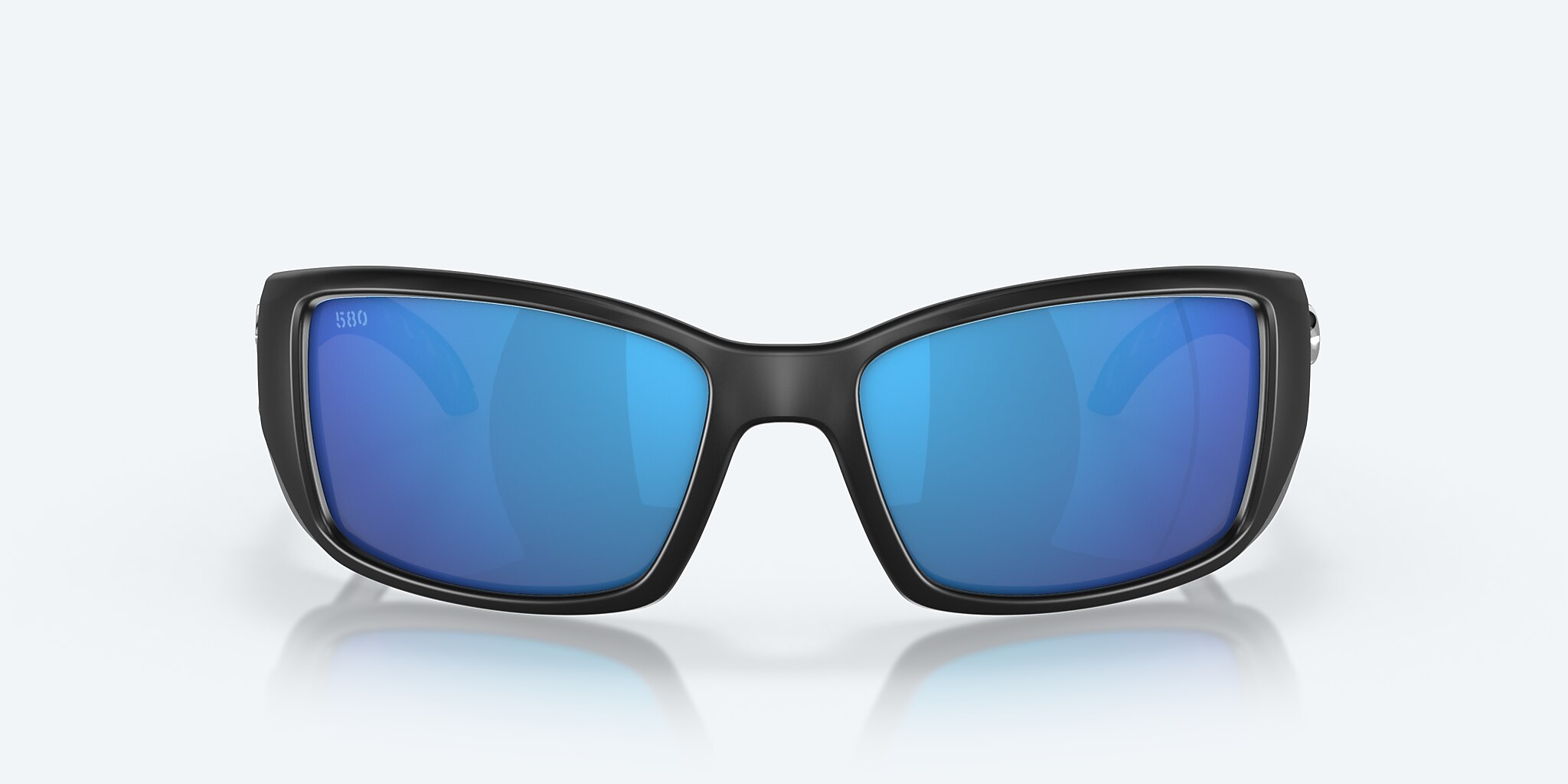 Lunettes de soleil Costa Blackfin L (62-17) avec Effet miroir Bleu verre et Noir mat monture Image 2 de 8