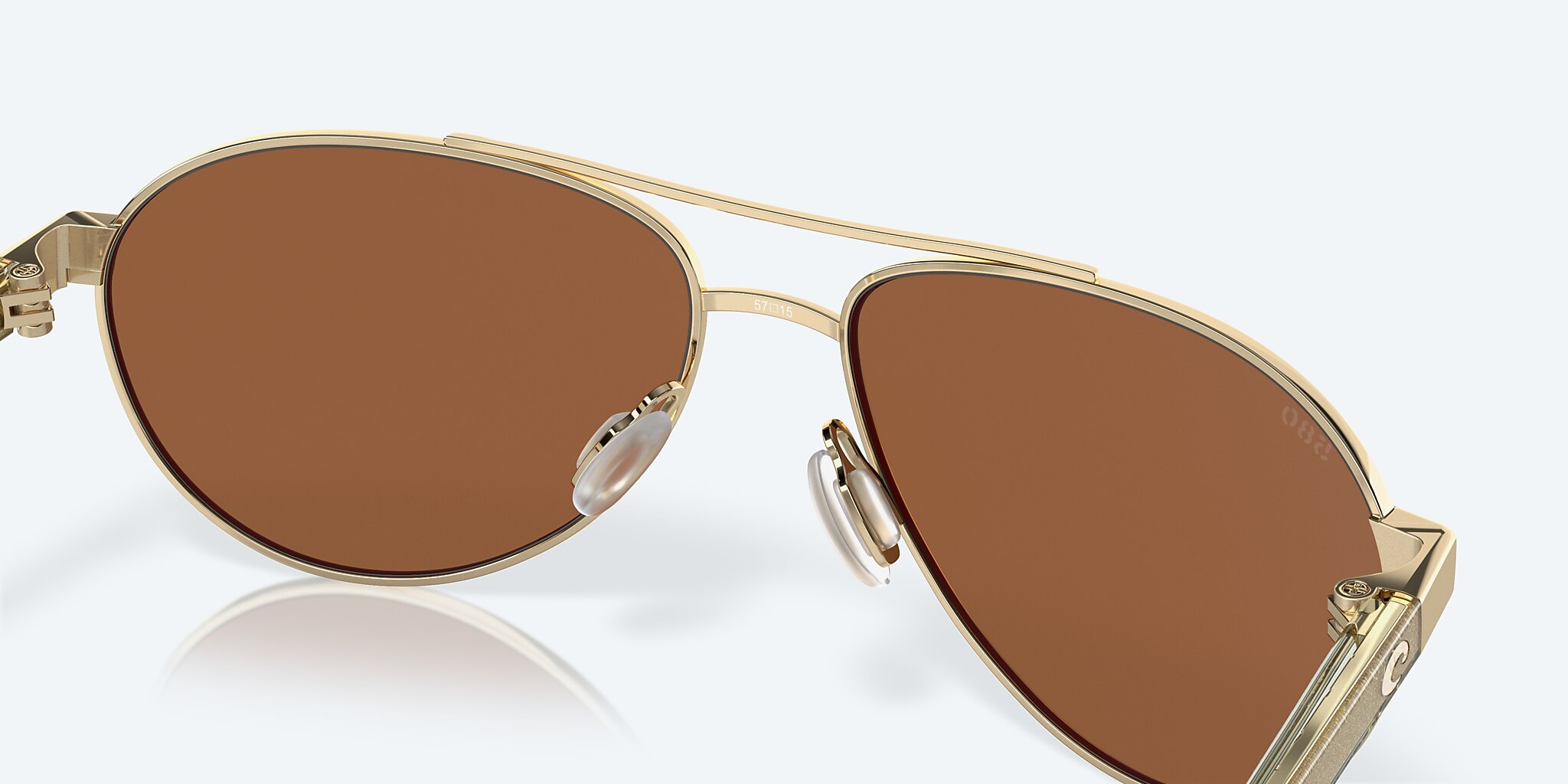 Sunglasses Costa Fernandina S (57-15) with Copper Silver Mirror lens and Shiny Gold frame Image 7 of 7