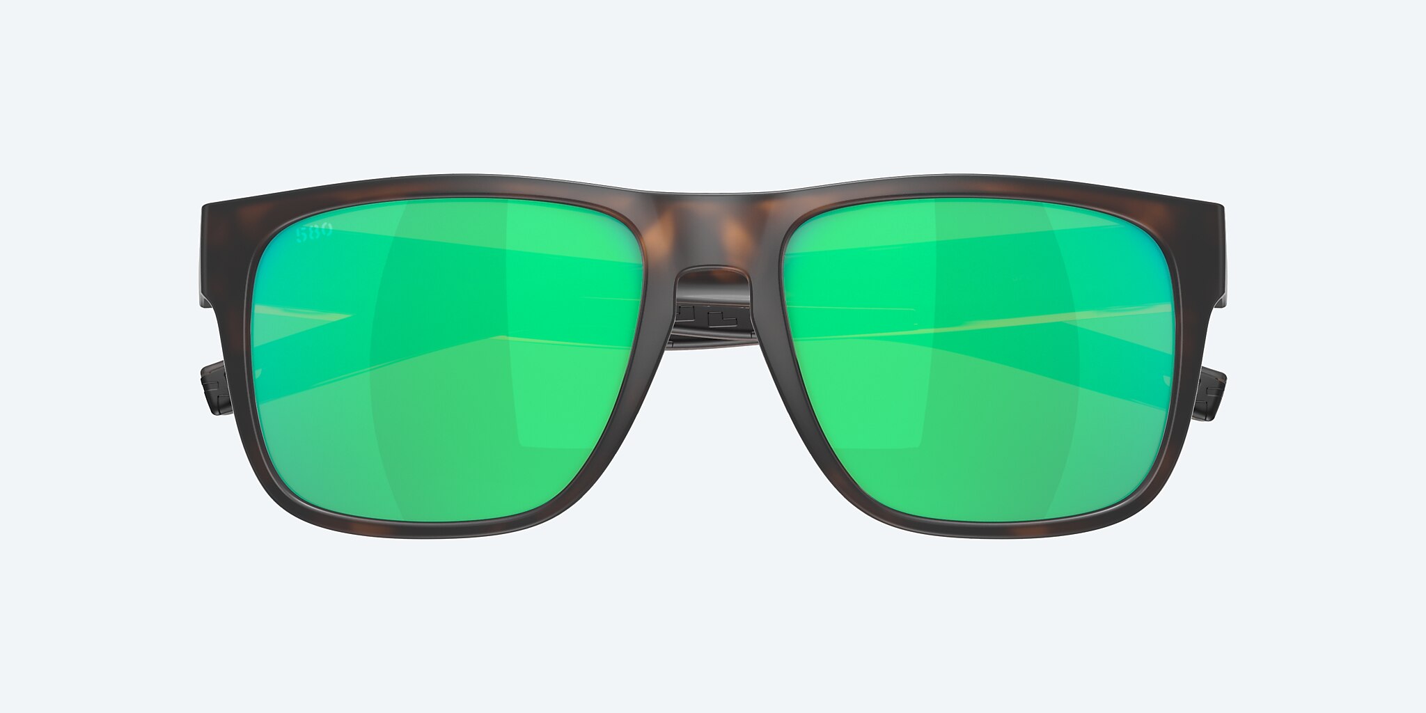 Sunglasses Costa Spearo XXL (56-17) with Green Mirror lens and Matte Tortoise frame Image 5 of 7