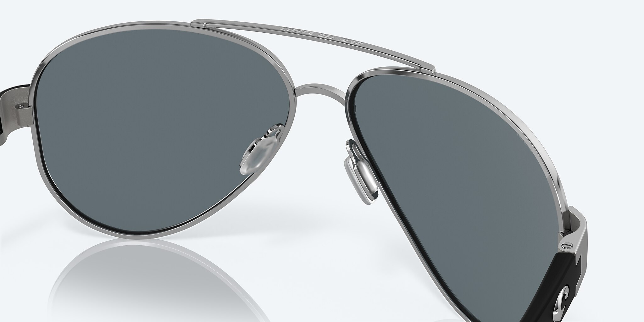 Lunettes de soleil Costa South Point L (59-14) avec Effet miroir Bleu verre et Palladium monture Image 7 de 7