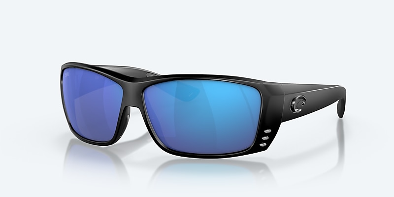 Sunglasses Costa Cat Cay M (61-10) with Blue Mirror lens and Blackout frame Image 1 of 7