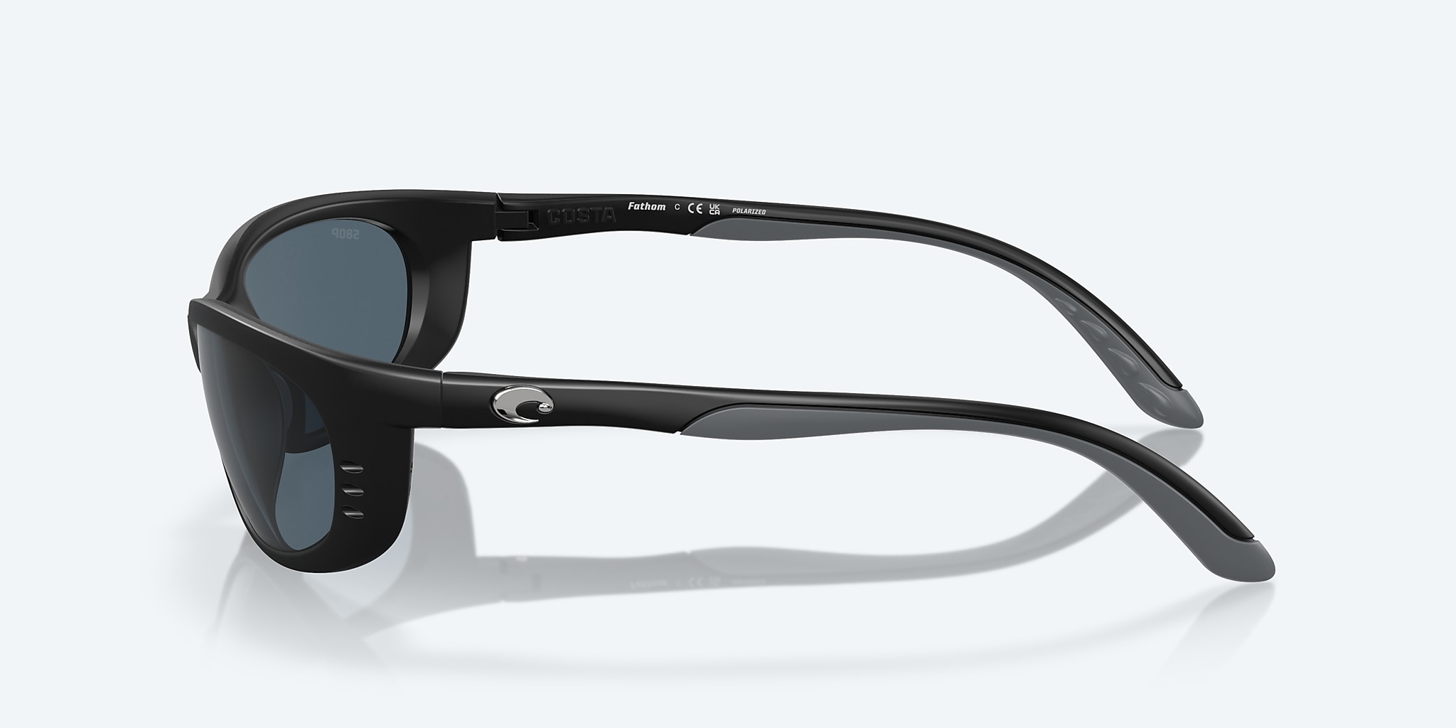 Sunglasses Costa Fathom L (61-16) with Gray lens and Matte Black frame Image 3 of 7