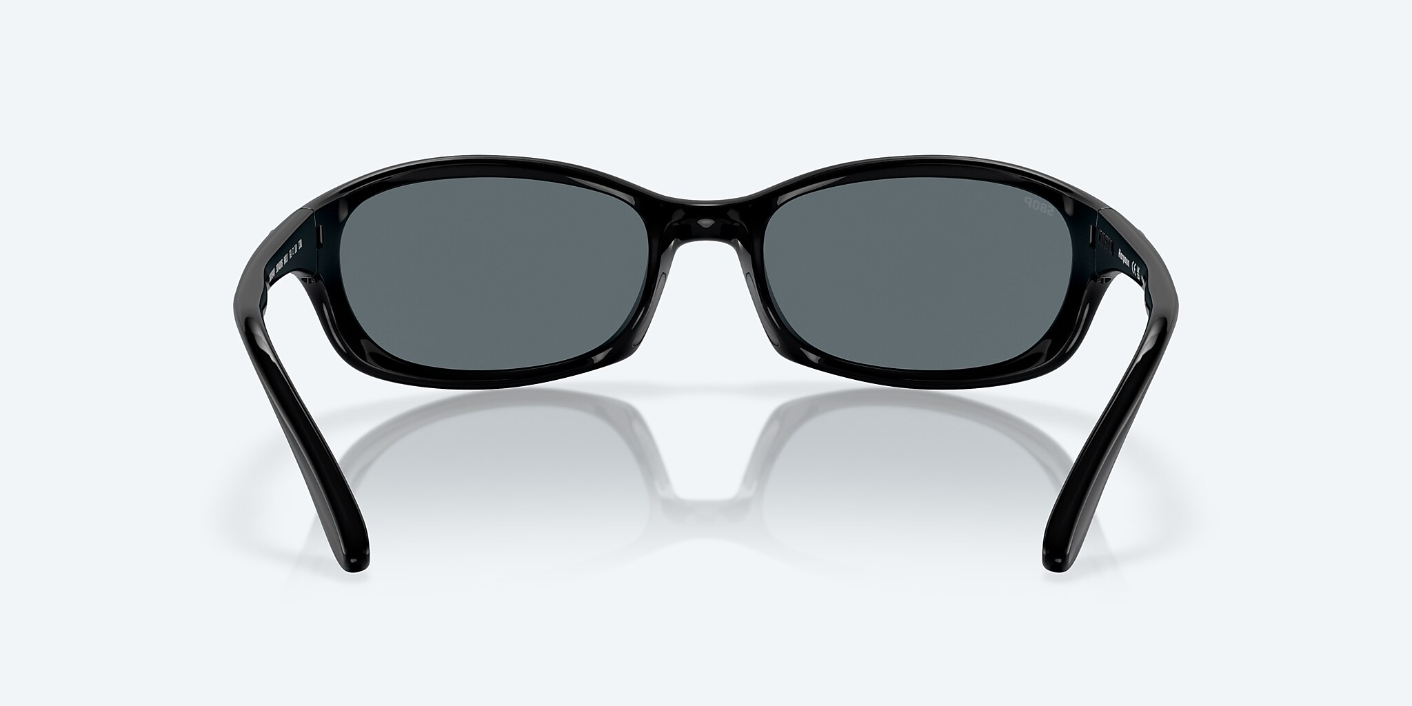 Sunglasses Costa Harpoon S (61-18) with Blue Mirror lens and Shiny Black frame Image 4 of 7