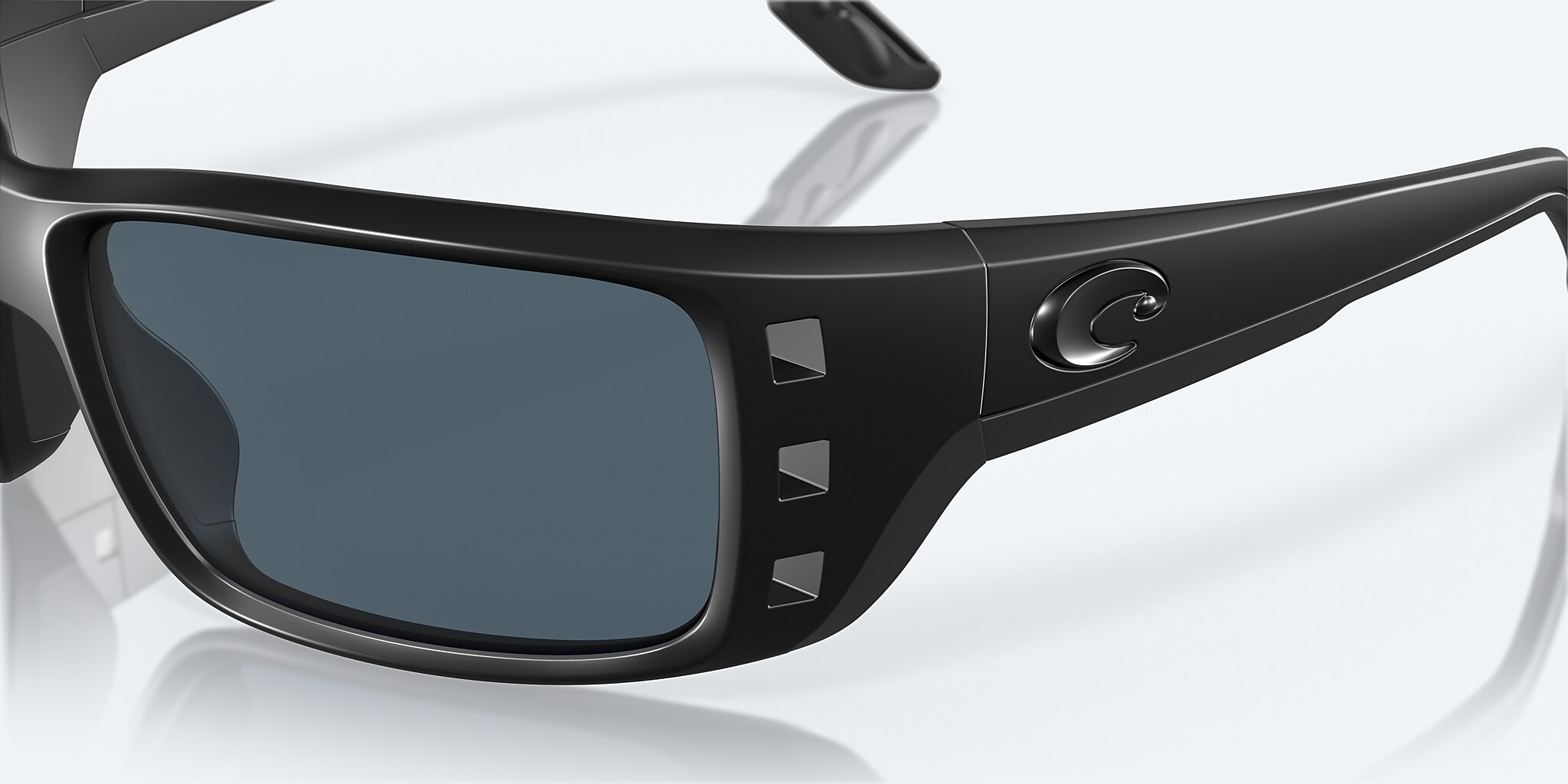 Sunglasses Costa Permit XL (63-16) with Gray lens and Blackout frame Image 6 of 7