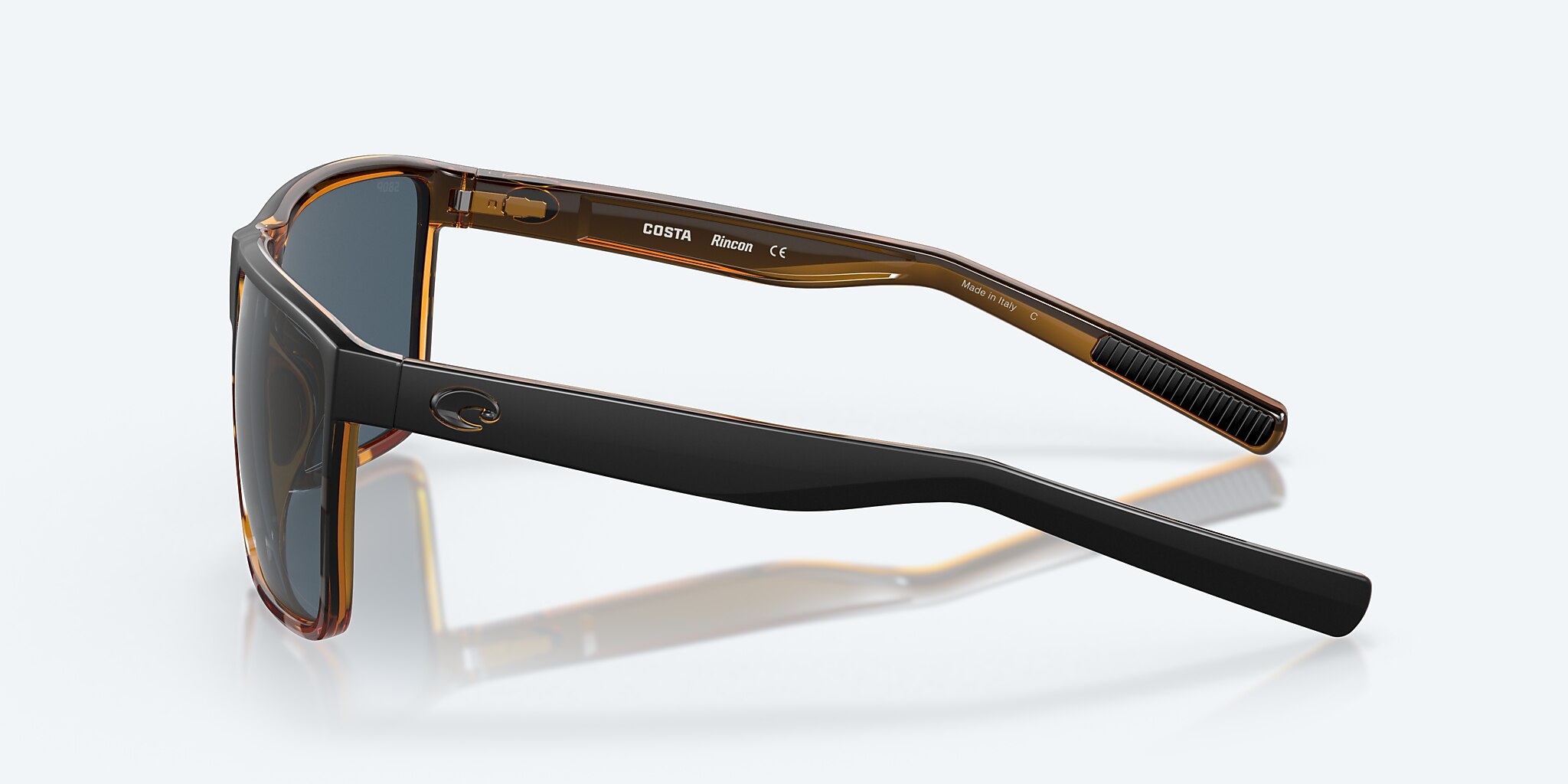 Sunglasses Costa Rincon L (63-11) with Gray lens and Black/Shiny Tortoise frame Image 3 of 7