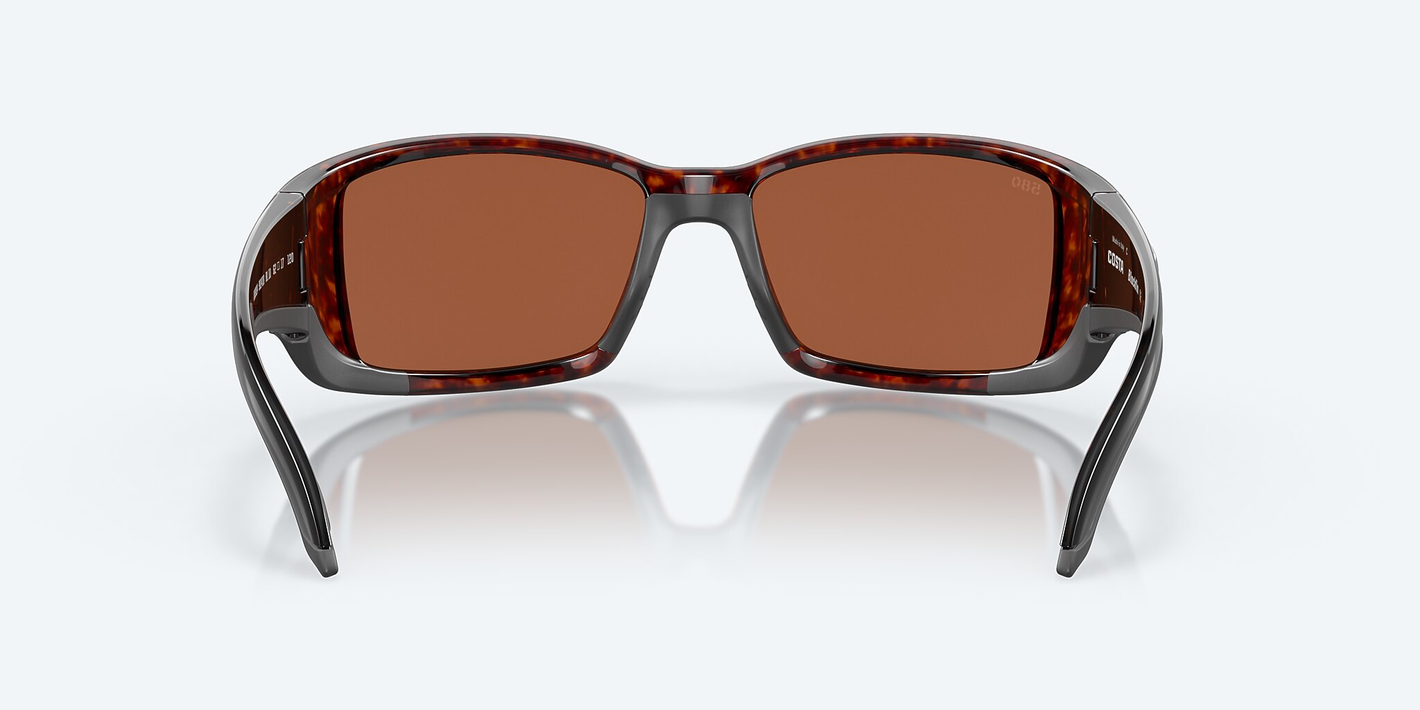 Sunglasses Costa Blackfin L (62-17) with Green Mirror lens and Tortoise frame Image 4 of 7