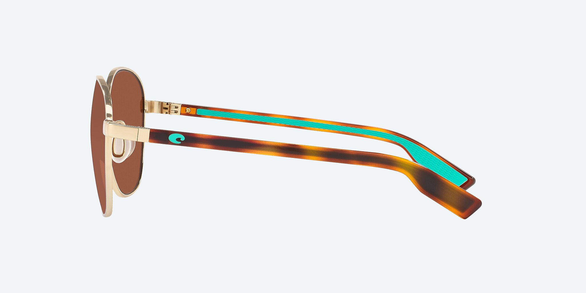 Sunglasses Costa Egret L (55-18) with Copper lens and Shiny Gold frame Image 3 of 4