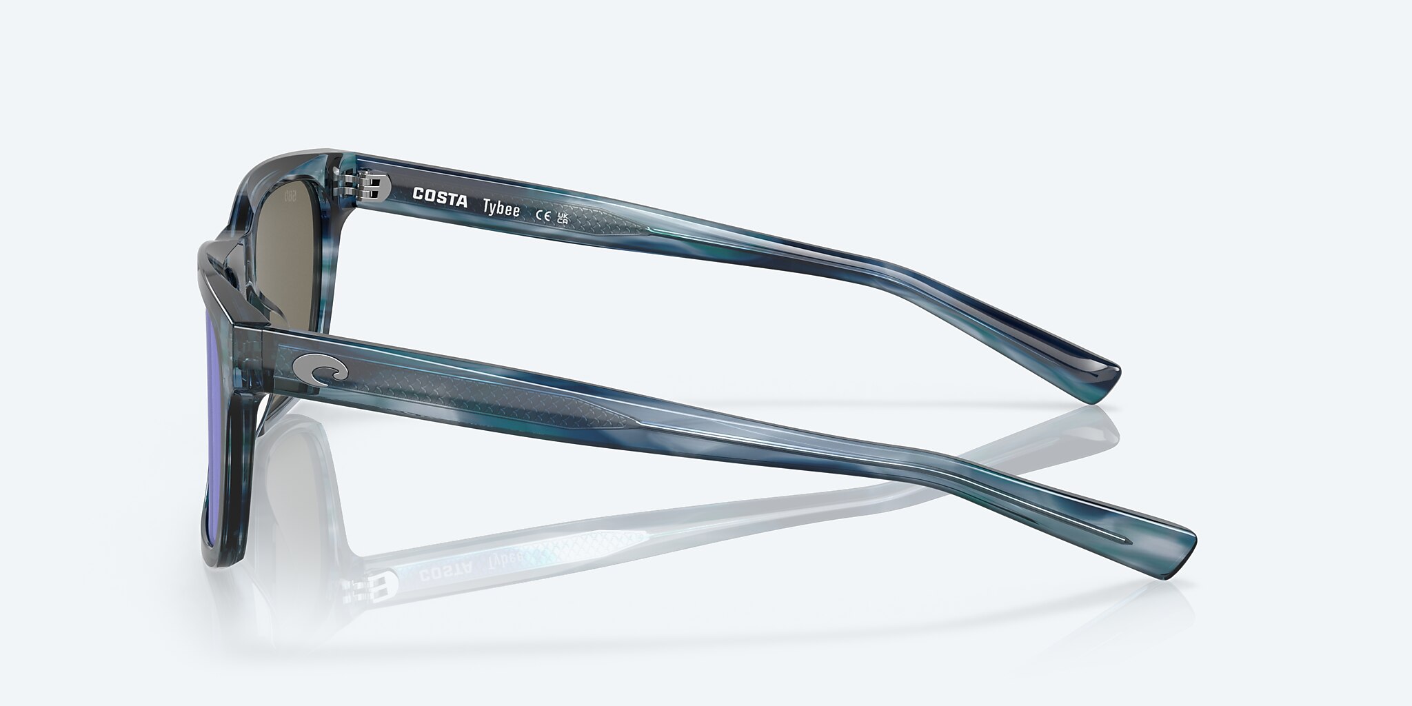 Sunglasses Costa Tybee M (55-19) with Blue Mirror lens and Ocean Currents frame Image 3 of 8