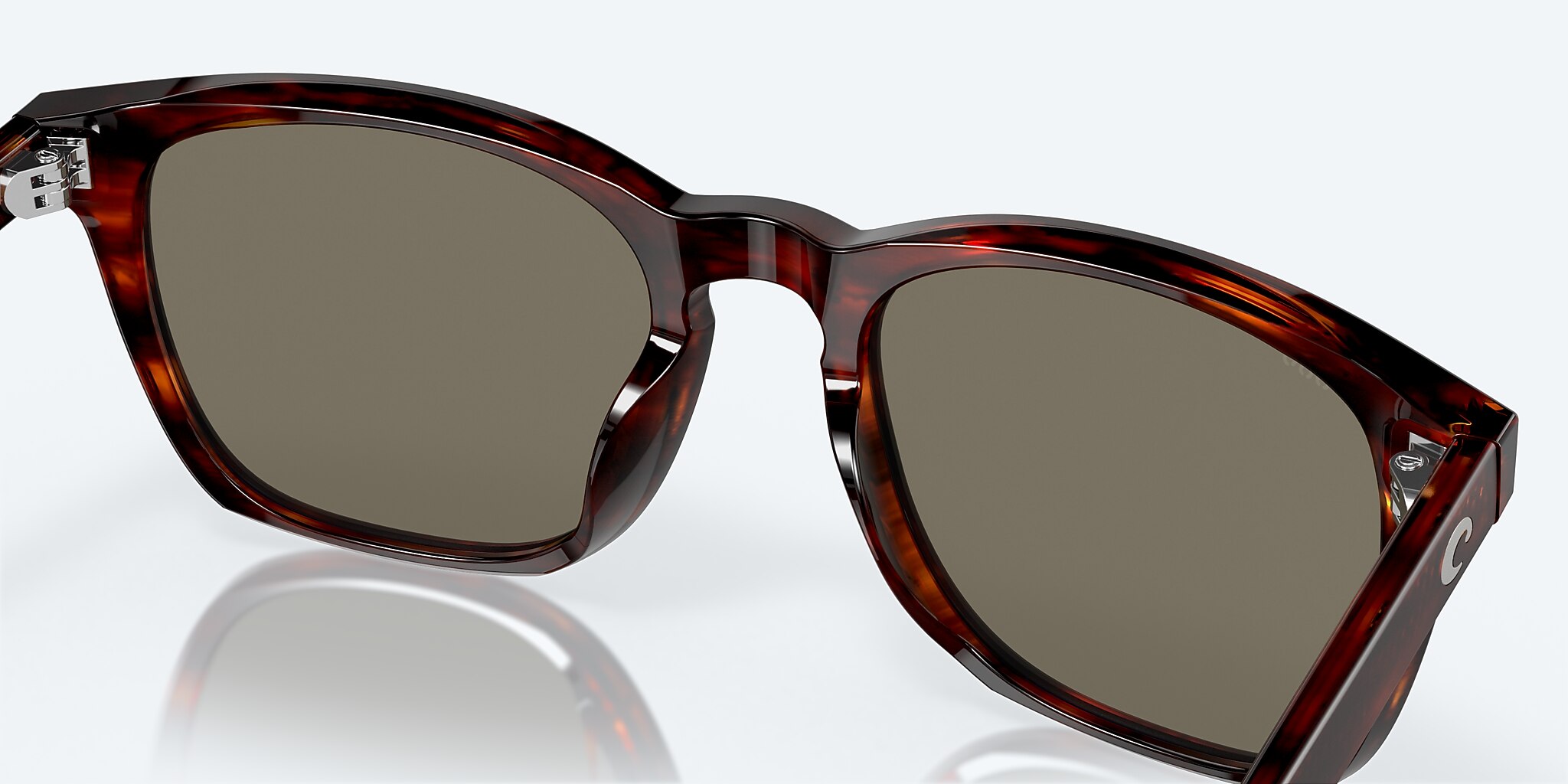 Sunglasses Costa Sullivan M (53-19) with Blue Mirror lens and Matte Tortoise frame Image 7 of 8