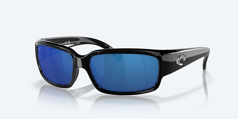 Sunglasses Costa Caballito M (59-15) with Blue Mirror lens and Shiny Black frame Image 1 of 7