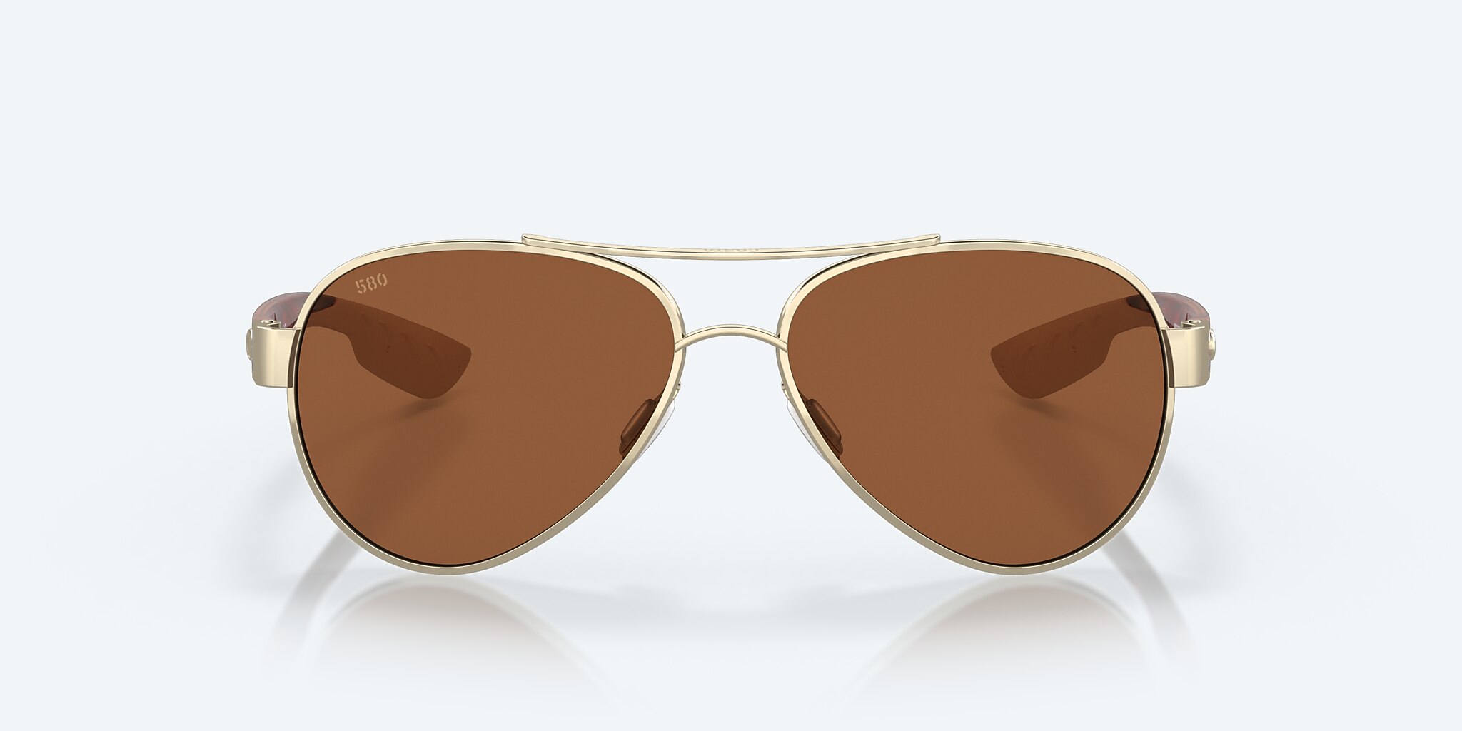 Lunettes de soleil Costa Loreto M (56-14) avec Cuivre verre et Or rose monture Image 2 de 8