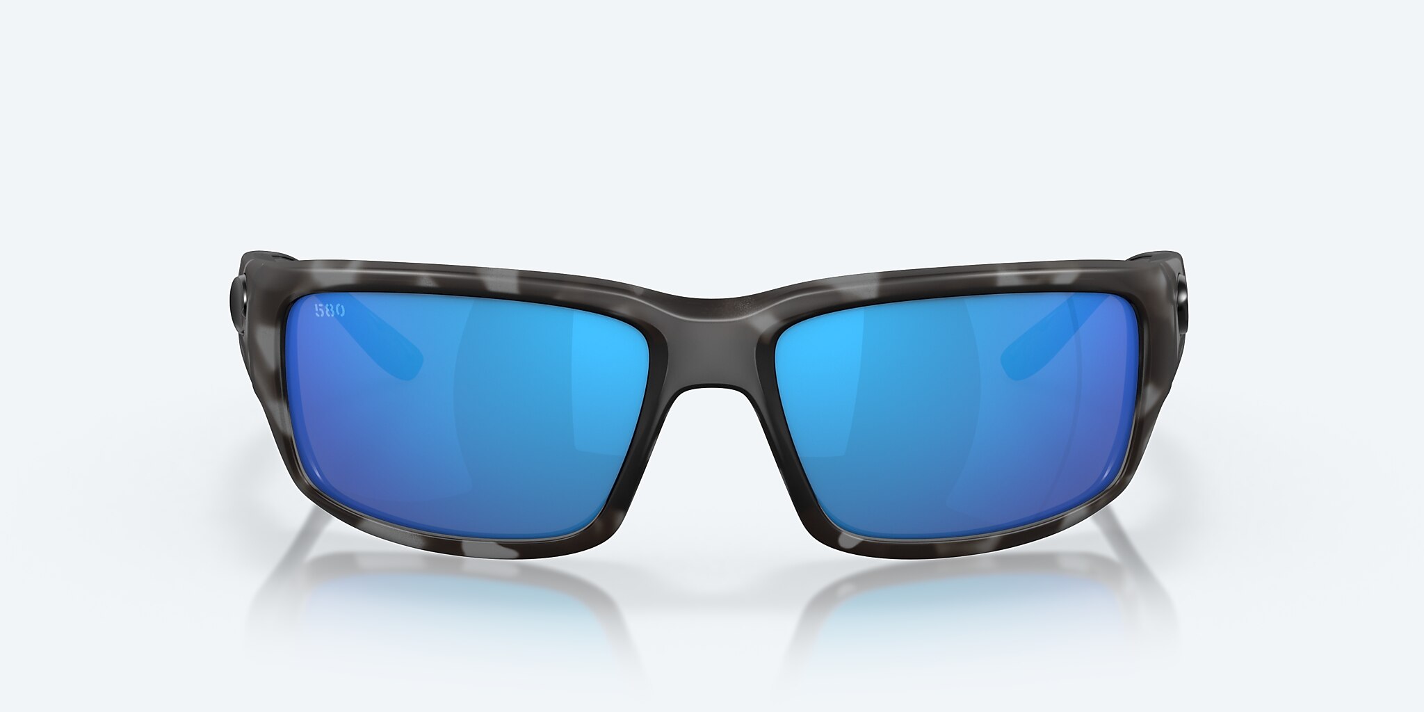 Lunettes de soleil Costa Ocearch® Fantail M (59-14) avec Effet miroir Bleu verre et Requin-tigre Ocearch monture Image 2 de 7