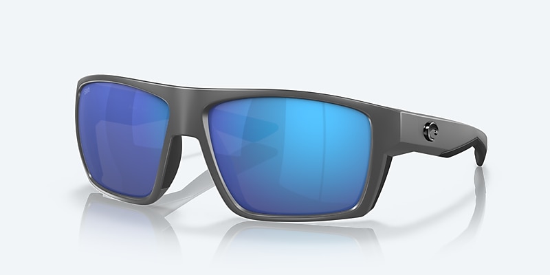 Sunglasses Costa Bloke XL (61-14) with Blue Mirror lens and Matte Gray/Matte Black frame Image 1 of 7
