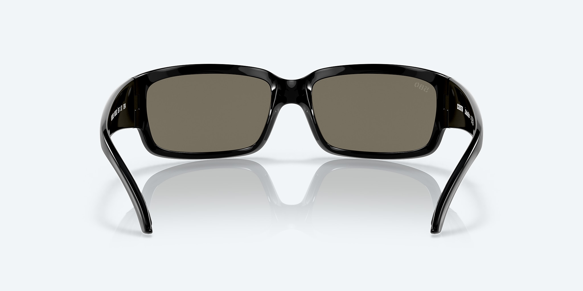 Sunglasses Costa Caballito M (59-15) with Blue Mirror lens and Shiny Black frame Image 4 of 7
