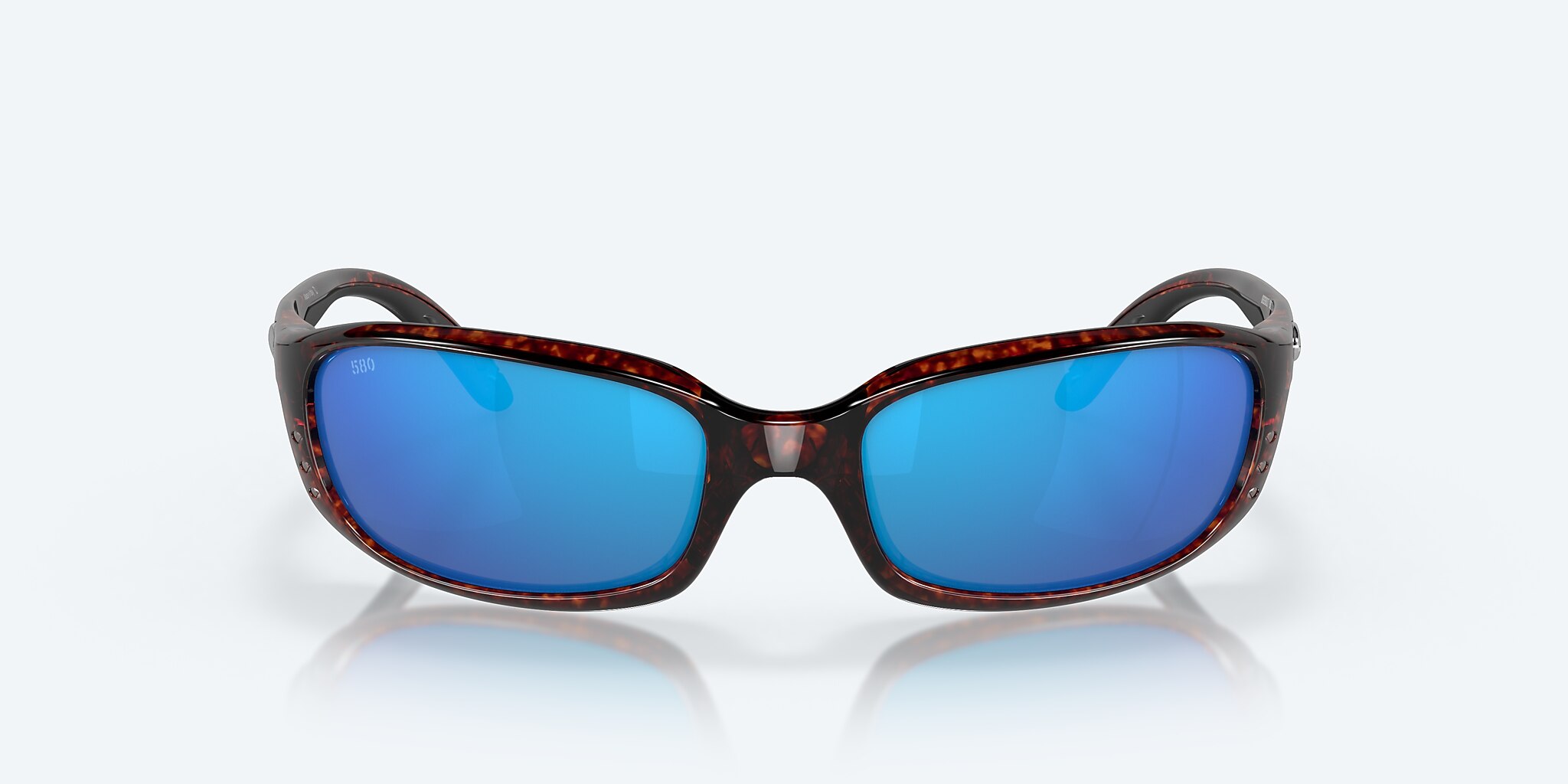 Sunglasses Costa Brine S (59-18) with Blue Mirror lens and Tortoise frame Image 2 of 7