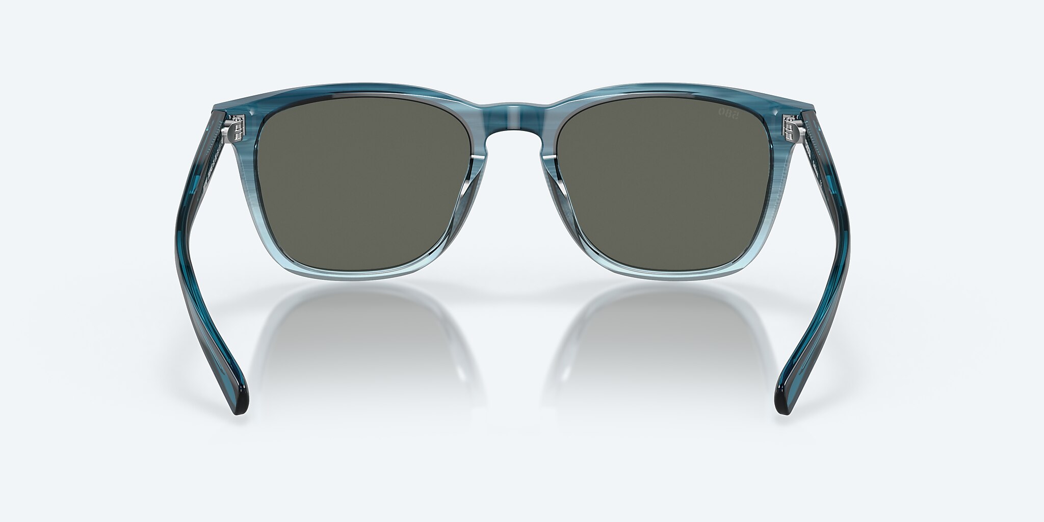 Sunglasses Costa Sullivan M (53-19) with Gray Silver Mirror lens and Shiny Deep Teal Fade frame Image 4 of 8