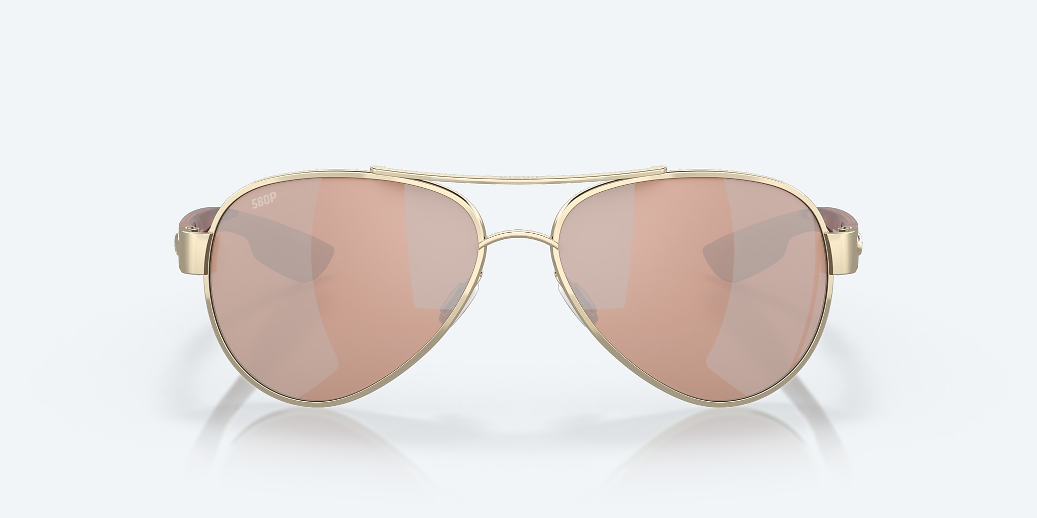 Sunglasses Costa Loreto M (56-14) with Copper Silver Mirror lens and Rose Gold frame Image 2 of 8