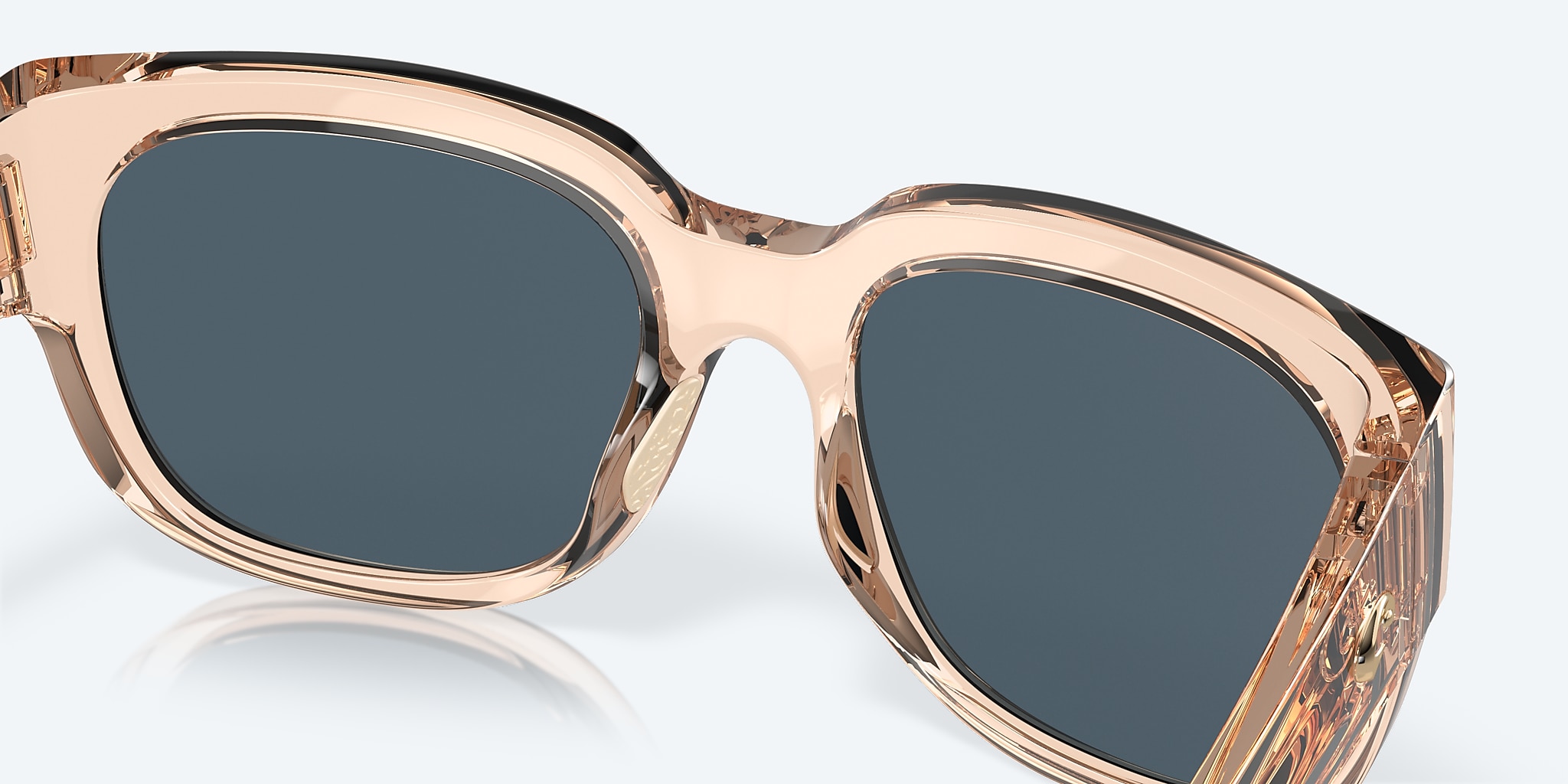 Sunglasses Costa Waterwoman M (55-18) with Gray lens and Shiny Blonde Crystal frame Image 7 of 7