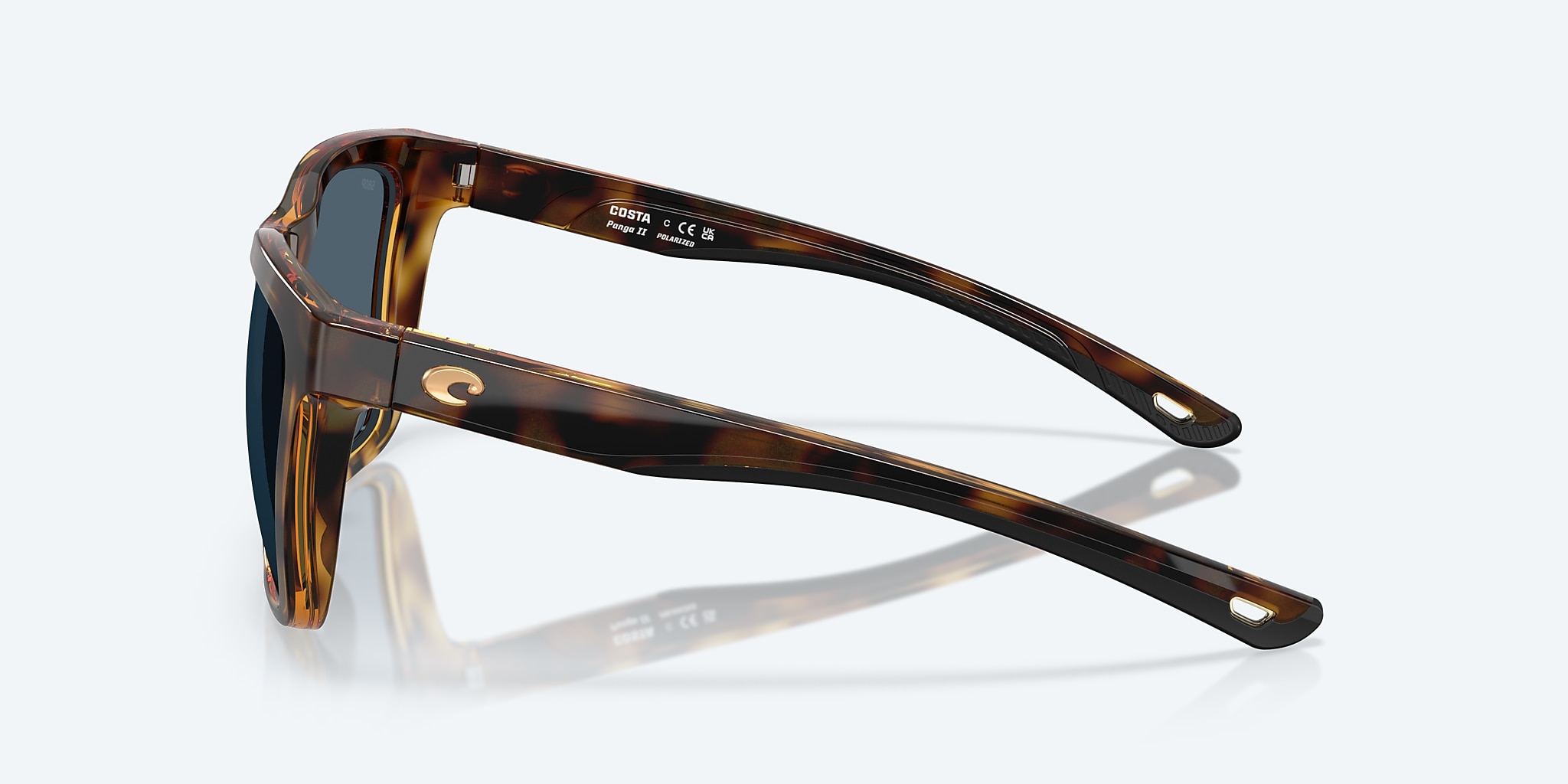 Sunglasses Costa Panga II XL (57-16) with Gray lens and Tortoise frame Image 3 of 7